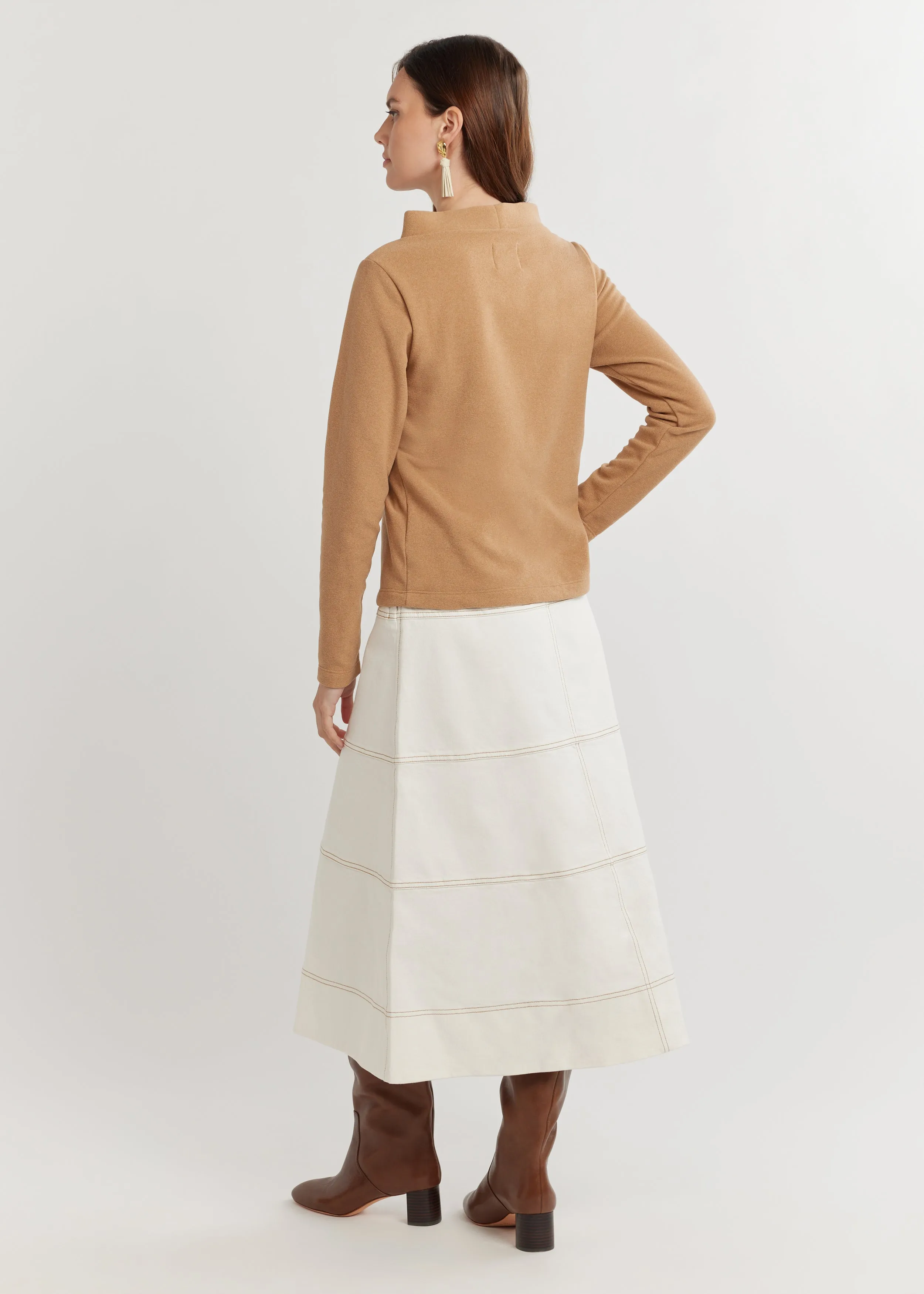 Brighton Boatneck in Terry Fleece (Camel) sold by Dudley Stephens product image thumbnail 4