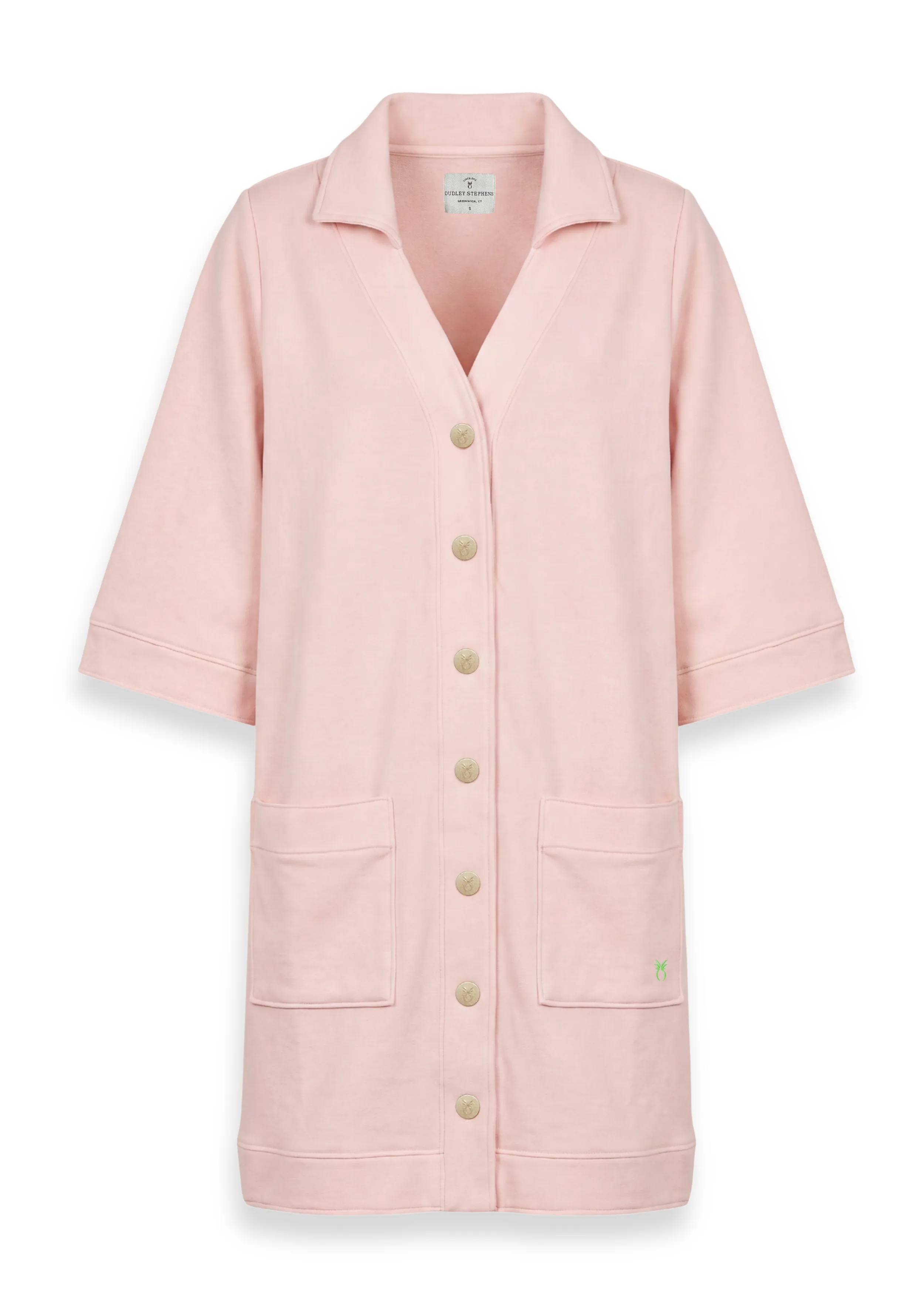 Palm Court Coverup in French Terry (Powder Blush) sold by Dudley Stephens product image thumbnail 5
