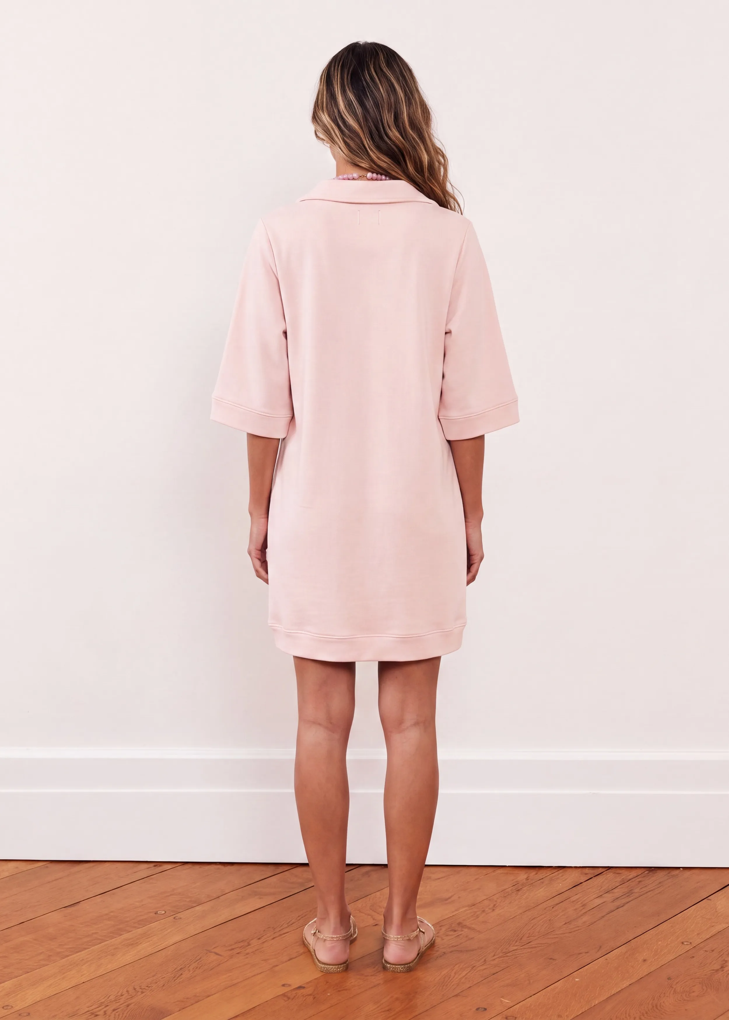 Palm Court Coverup in French Terry (Powder Blush) sold by Dudley Stephens product image thumbnail 4
