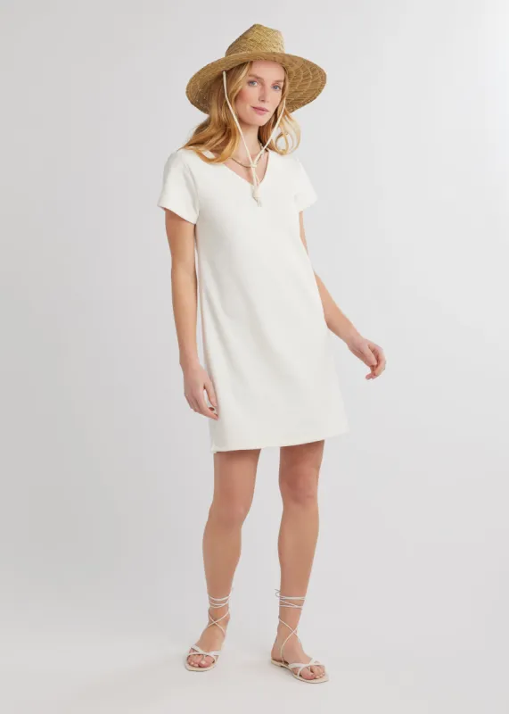 Seabreeze Dress in Terry Fleece (Cream) sold by Dudley Stephens