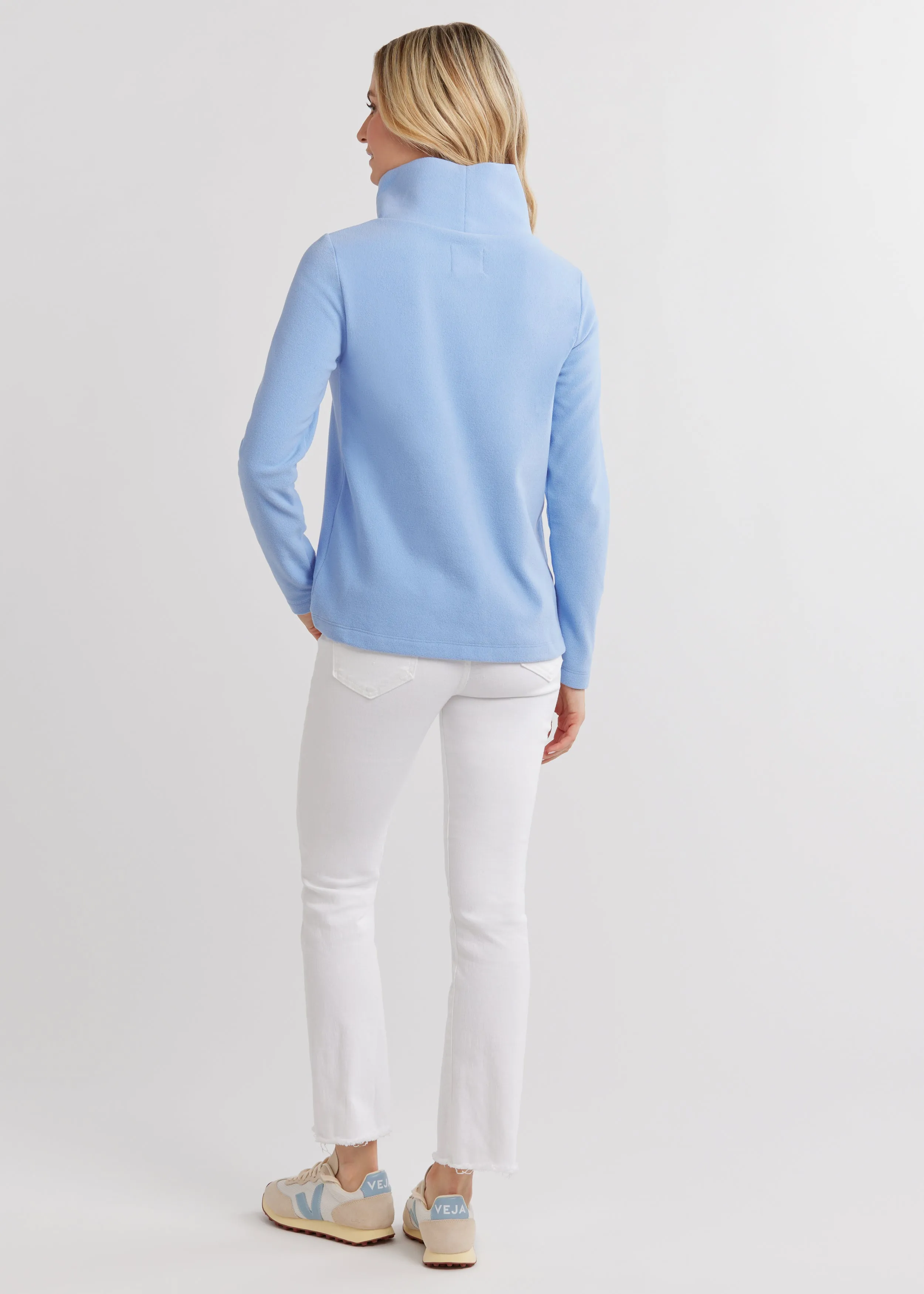 Greenpoint Turtleneck in Terry Fleece (Periwinkle) sold by Dudley Stephens product image thumbnail 4