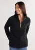 Kaki Pullover in Sherpa Fleece (Black) sold by Dudley Stephens