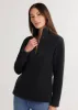 Kaki Pullover in Sherpa Fleece (Black) sold by Dudley Stephens
