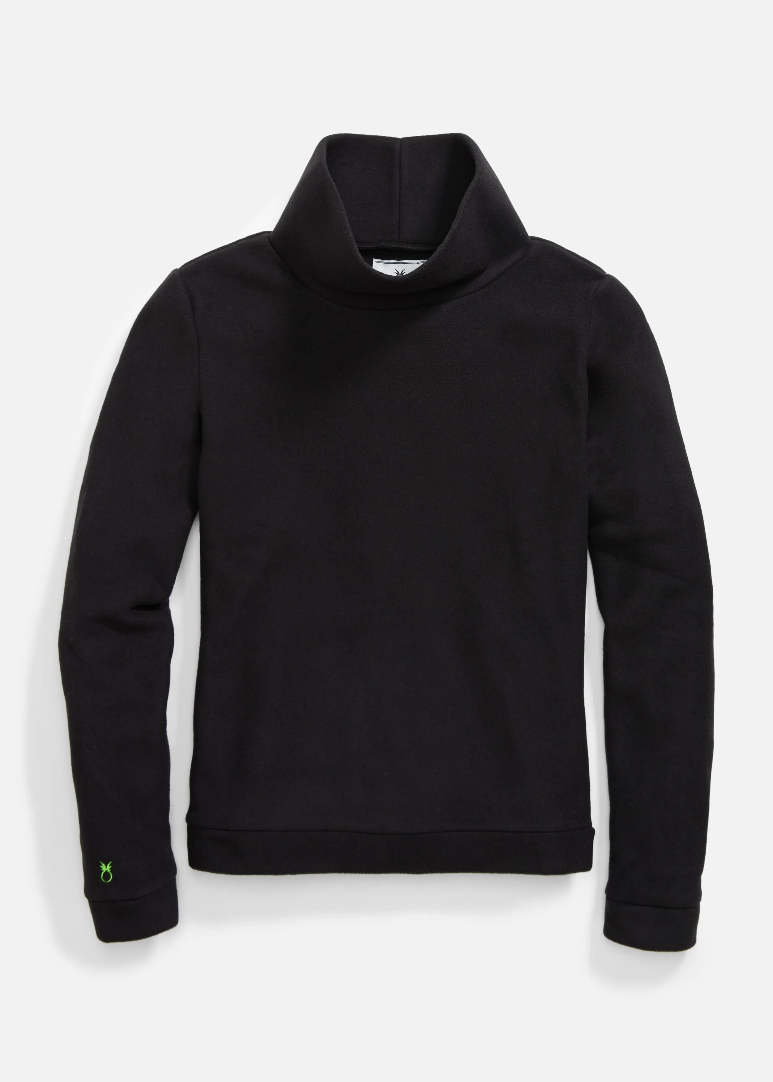 Park Slope Turtleneck in Vello Fleece (Black) sold by Dudley Stephens product image thumbnail 4