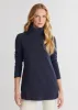 Cobble Hill Turtleneck in Terry Fleece (Navy) sold by Dudley Stephens