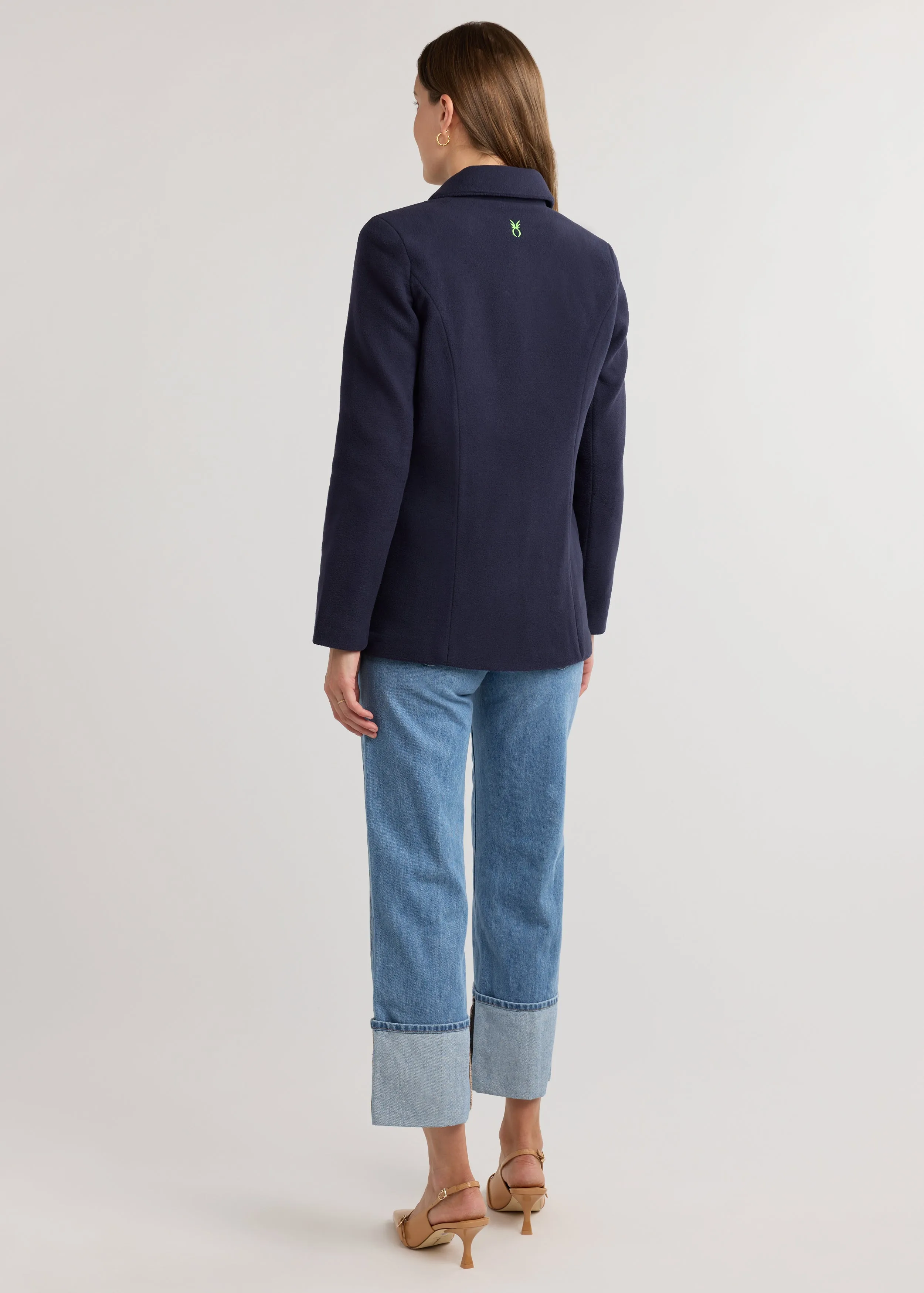 Wellington Blazer in Vello Fleece (Navy) sold by Dudley Stephens product image thumbnail 4