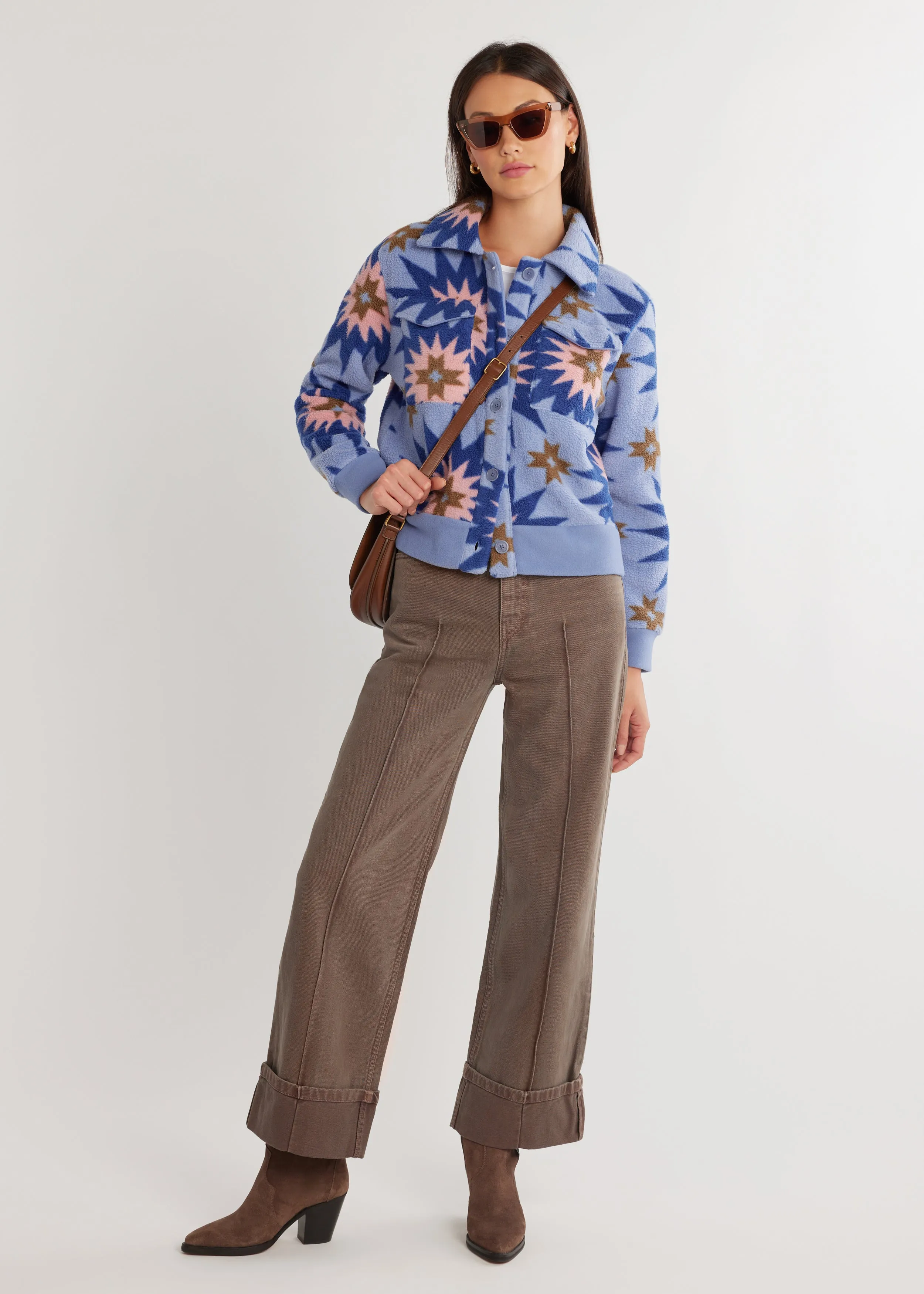 Kentfield Jacket in Sherpa Fleece (Americana Patchwork) sold by Dudley Stephens product image thumbnail 5