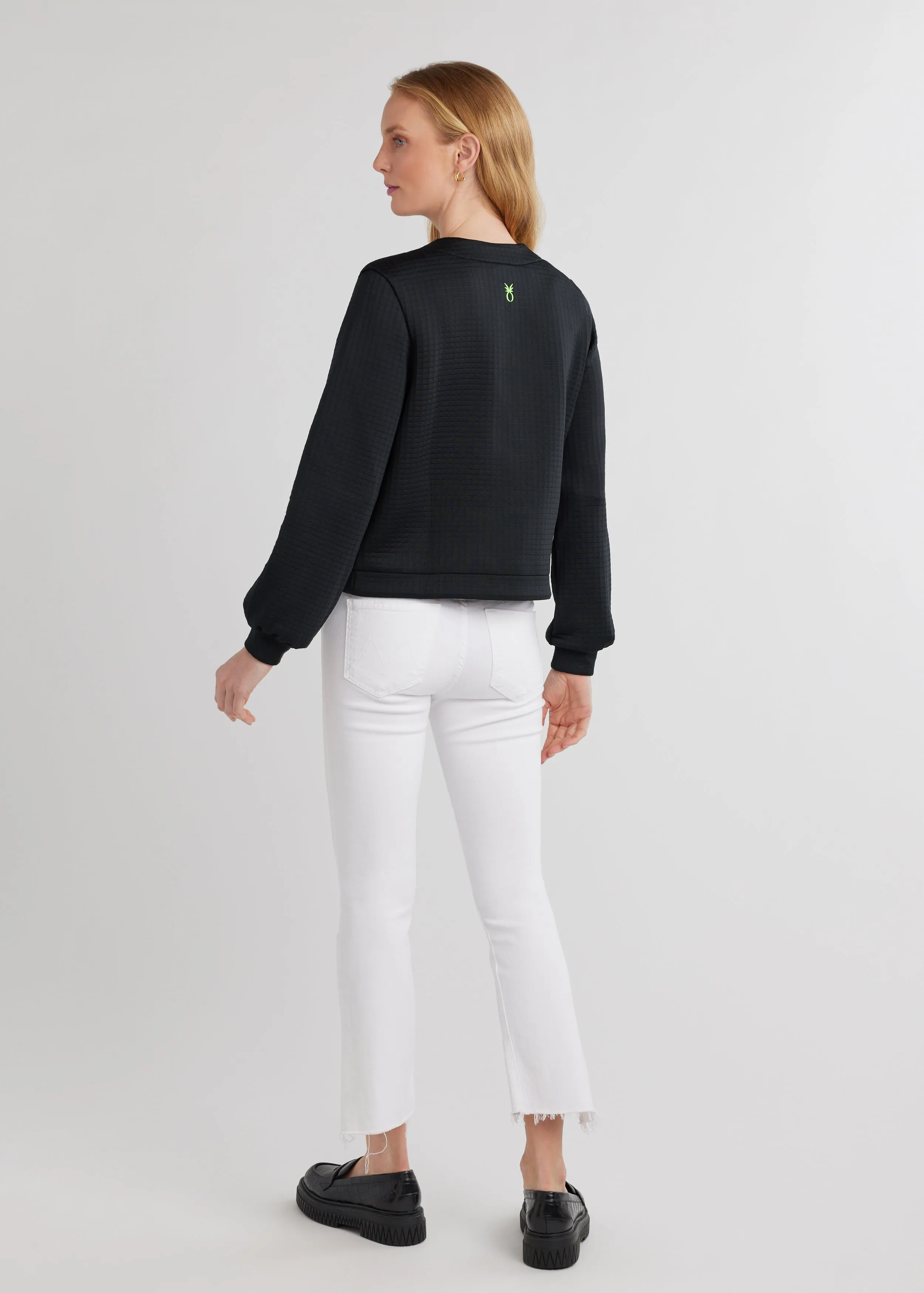 Haverhill Cardigan in Waffle (Black) sold by Dudley Stephens product image thumbnail 4