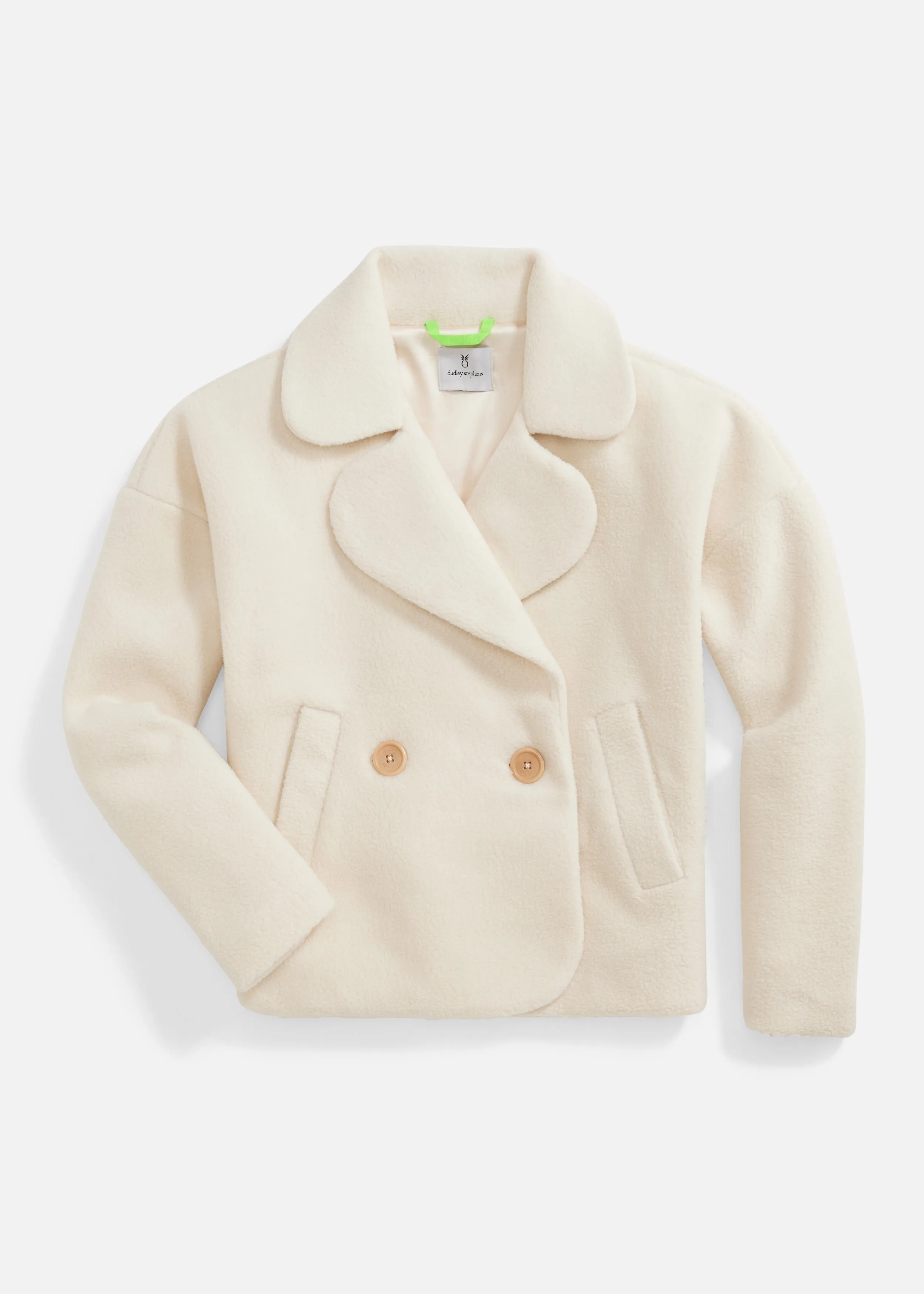 Chalet Coat in Sherpa Fleece (Cream) sold by Dudley Stephens product image thumbnail 5