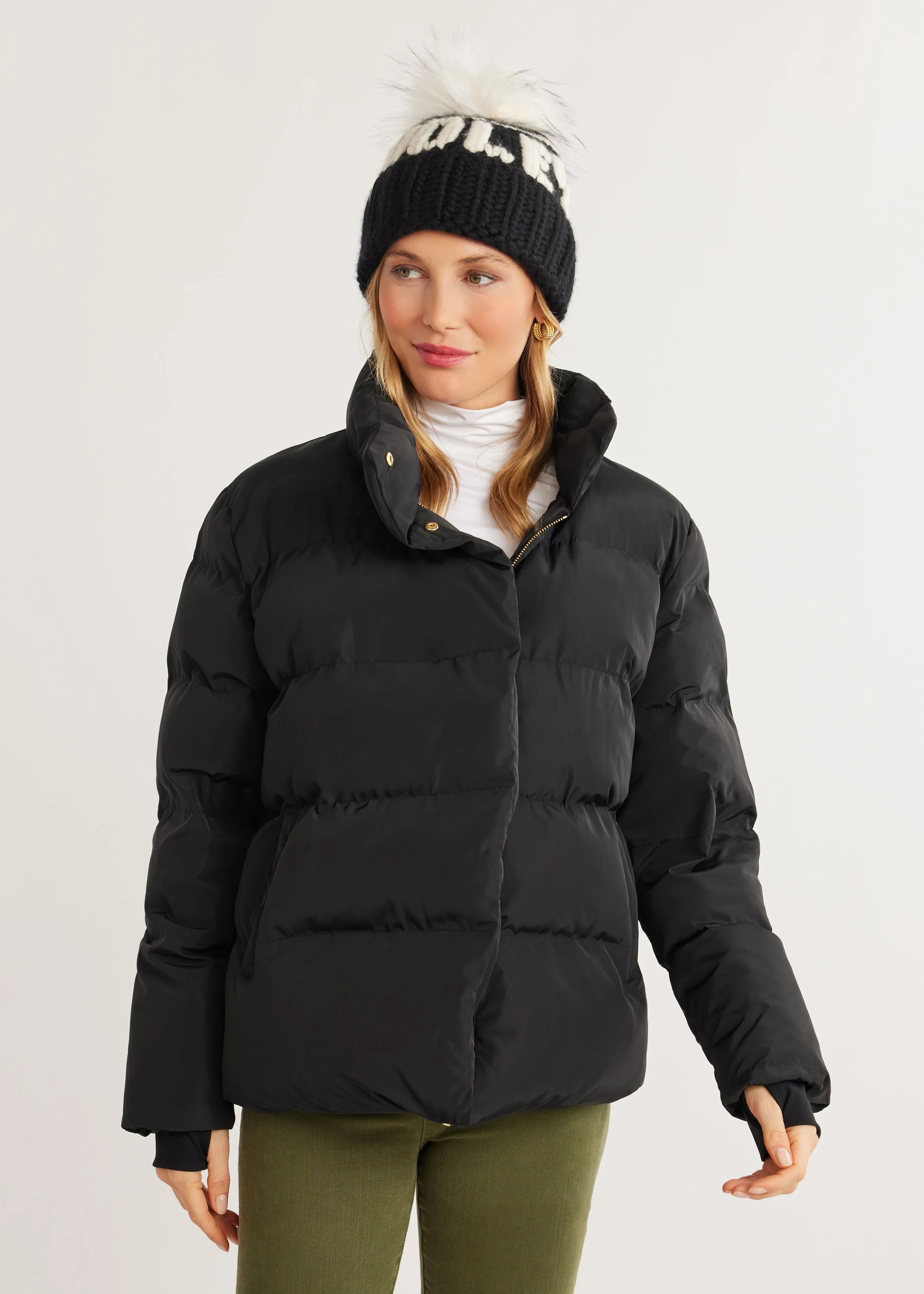 Astrid Puffer in Lustre Puff (Black) sold by Dudley Stephens product image thumbnail 3