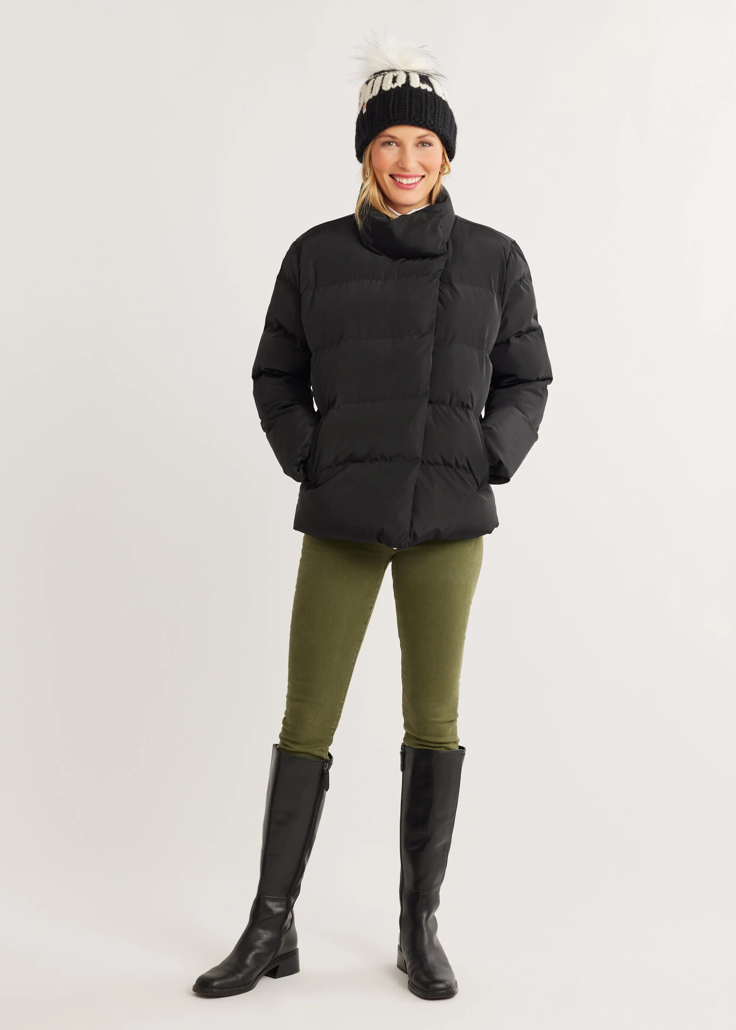 Astrid Puffer in Lustre Puff (Black) sold by Dudley Stephens product image thumbnail 2