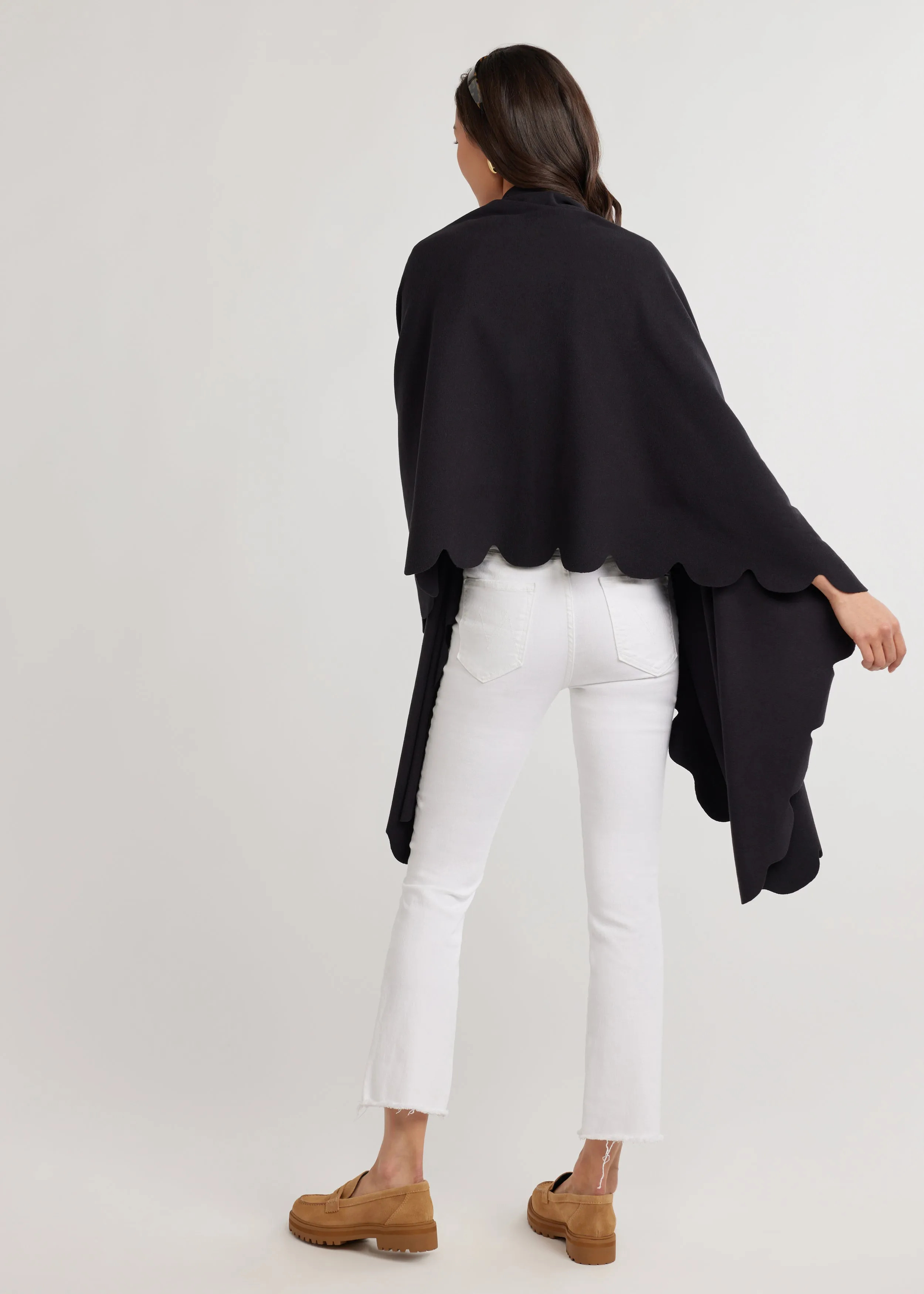 Five Mile River Scarf in Terry Fleece (Black) sold by Dudley Stephens product image thumbnail 4