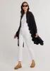 Five Mile River Scarf in Terry Fleece (Black) sold by Dudley Stephens