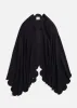 Five Mile River Scarf in Terry Fleece (Black) sold by Dudley Stephens