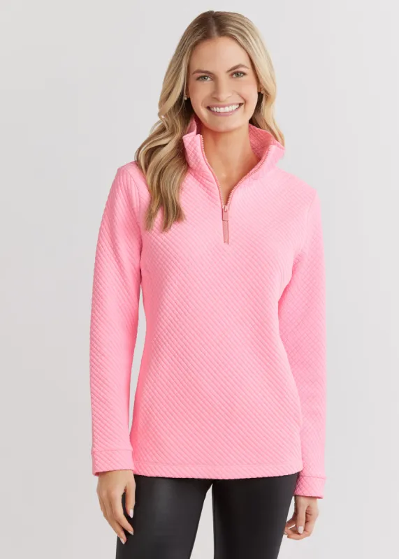 Pocomo Pullover in Waffle (Cotton Candy) sold by Dudley Stephens