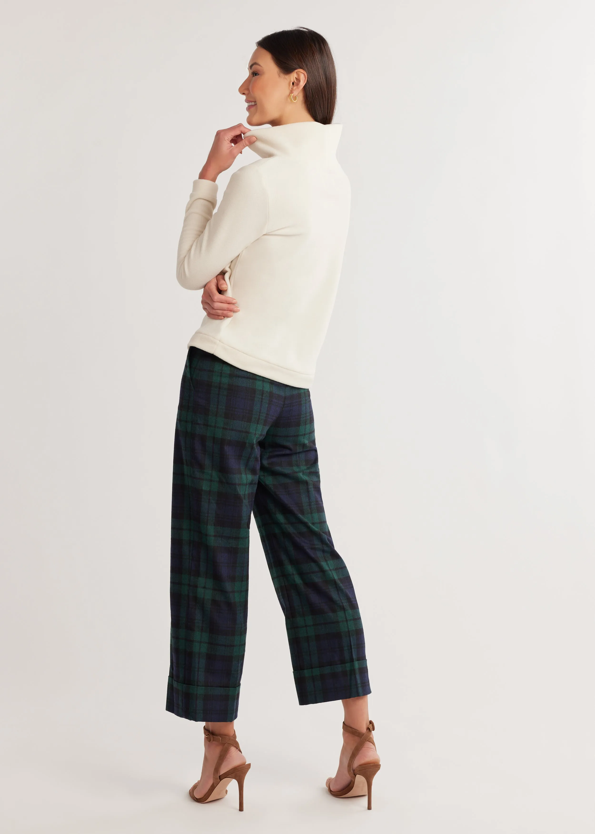 Park Slope Turtleneck in Vello Fleece (Cream) sold by Dudley Stephens product image thumbnail 4