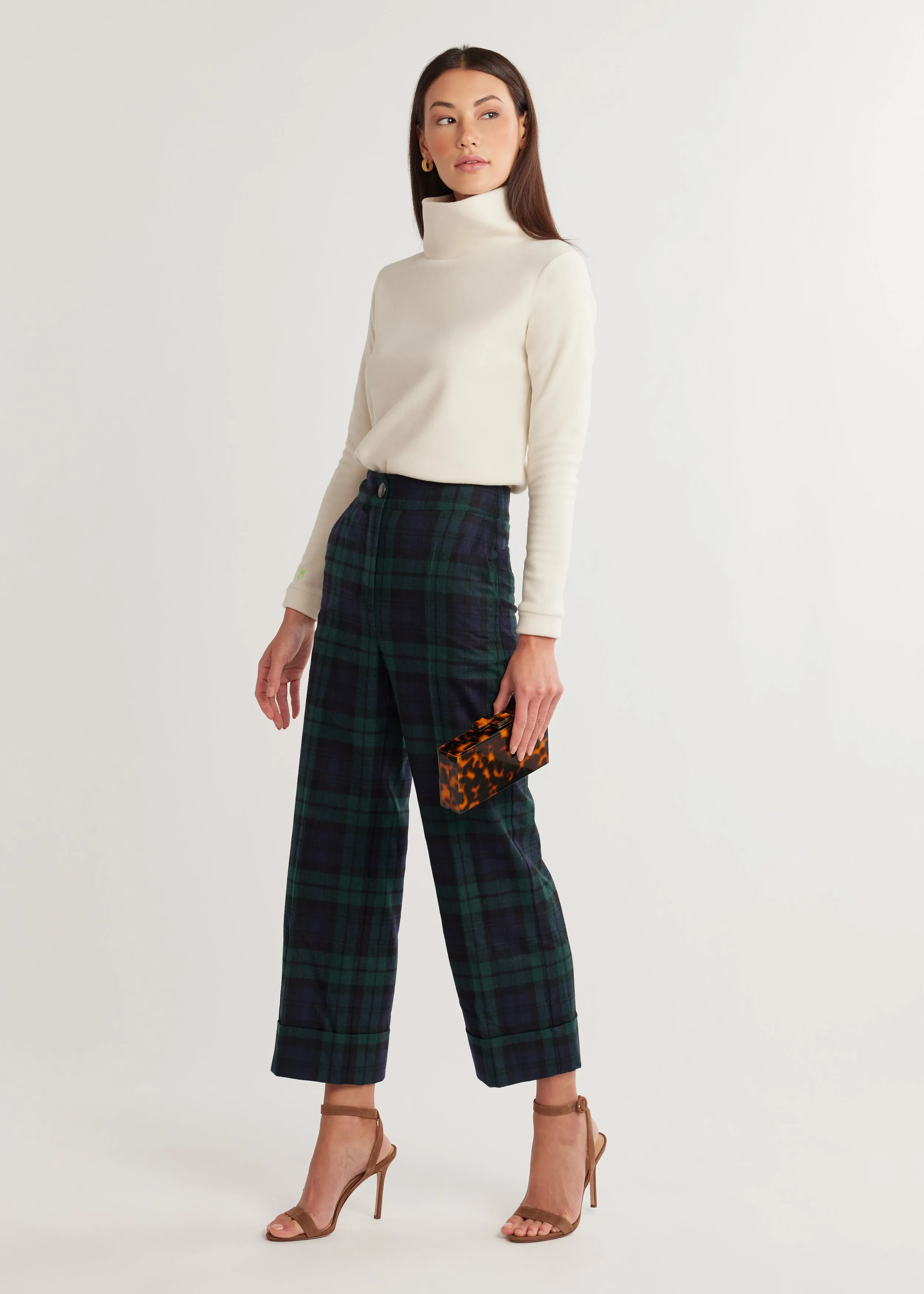 Park Slope Turtleneck in Vello Fleece (Cream) sold by Dudley Stephens product image thumbnail 3