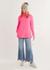 Cobble Hill Turtleneck in Vello Fleece (Neon Pink) sold by Dudley Stephens