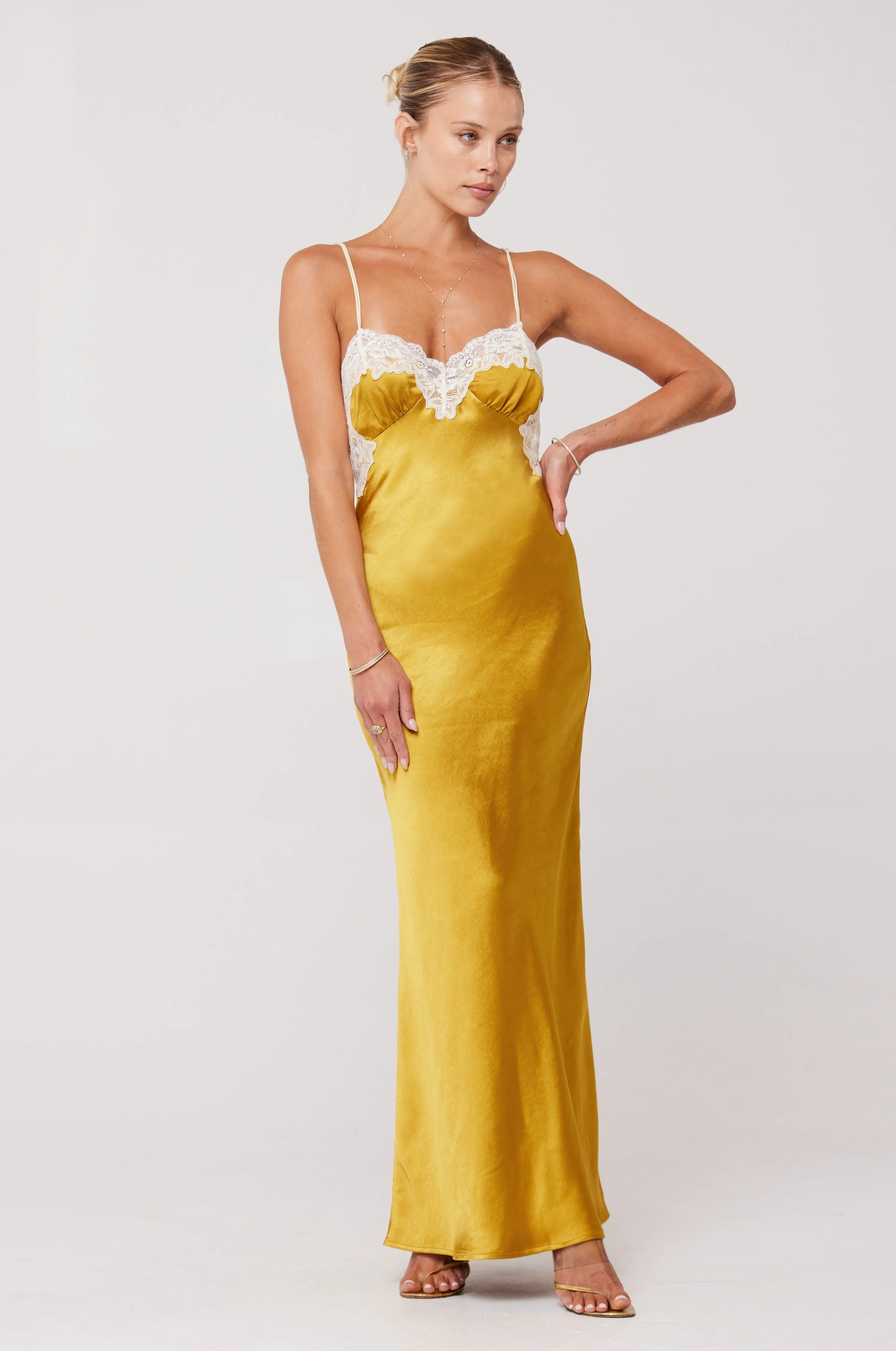 Celine Dress in Gold sold by RESA product image thumbnail 4