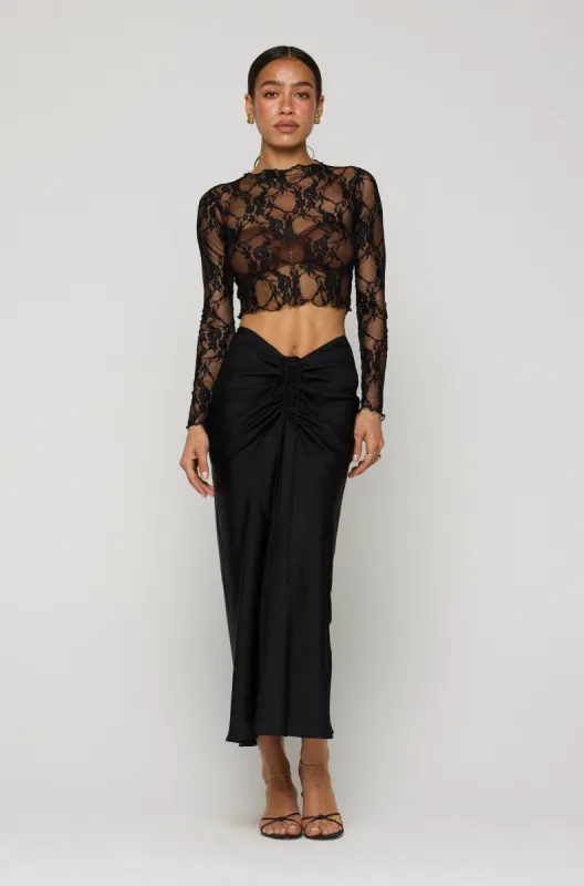 Ida Lace Top in Black Lace made by RESA