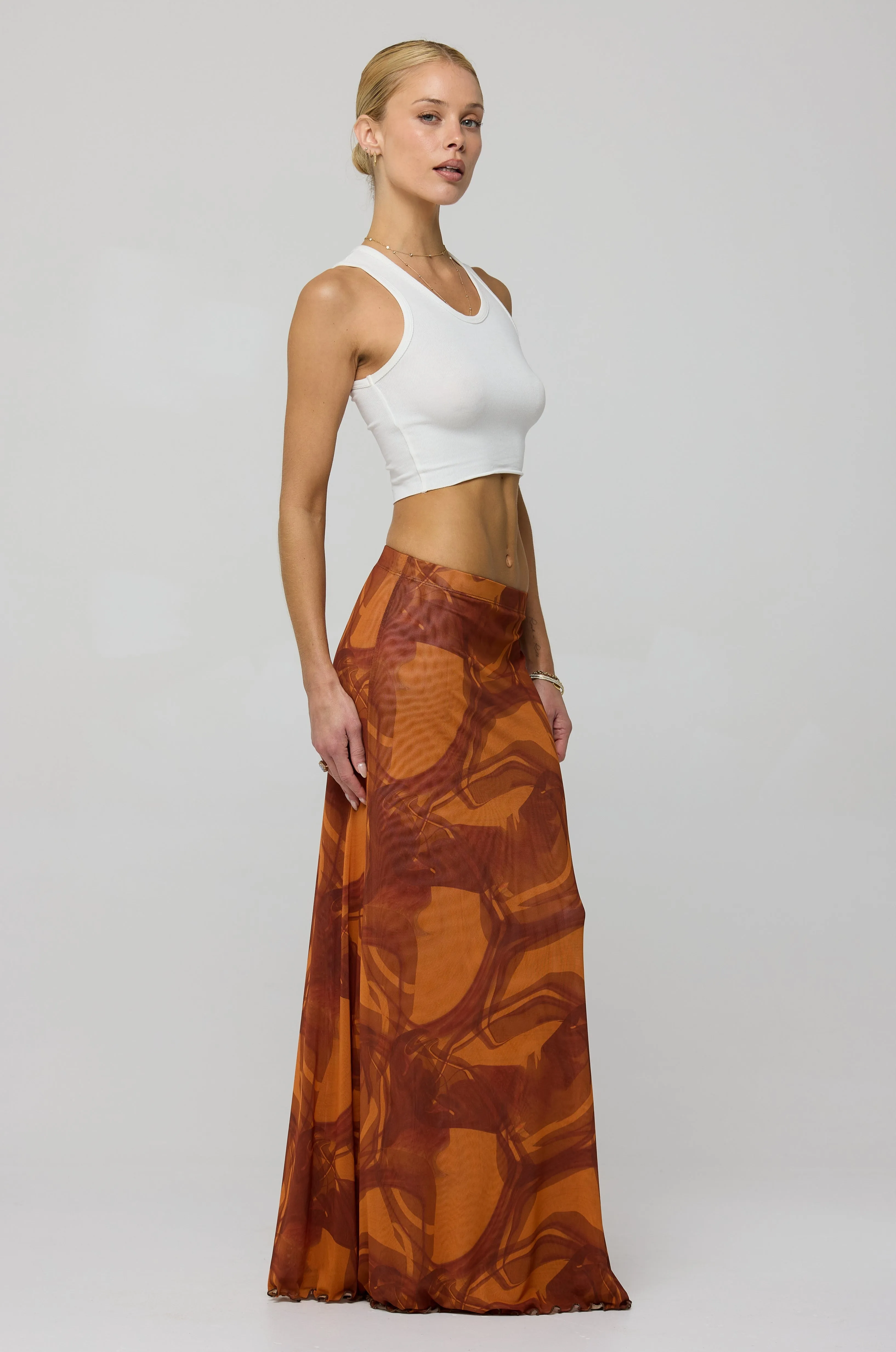 Sarah Skirt in Flame sold by RESA product image thumbnail 5