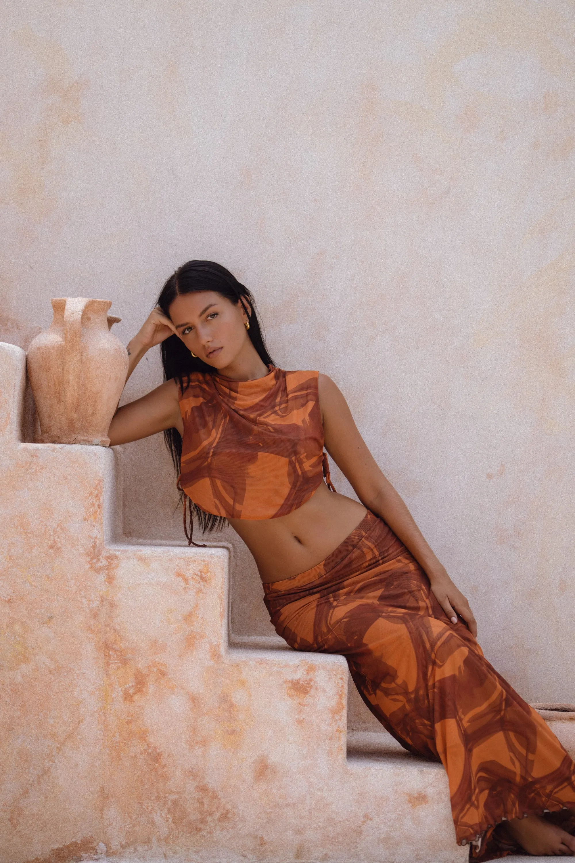 Sarah Skirt in Flame sold by RESA product image thumbnail 2