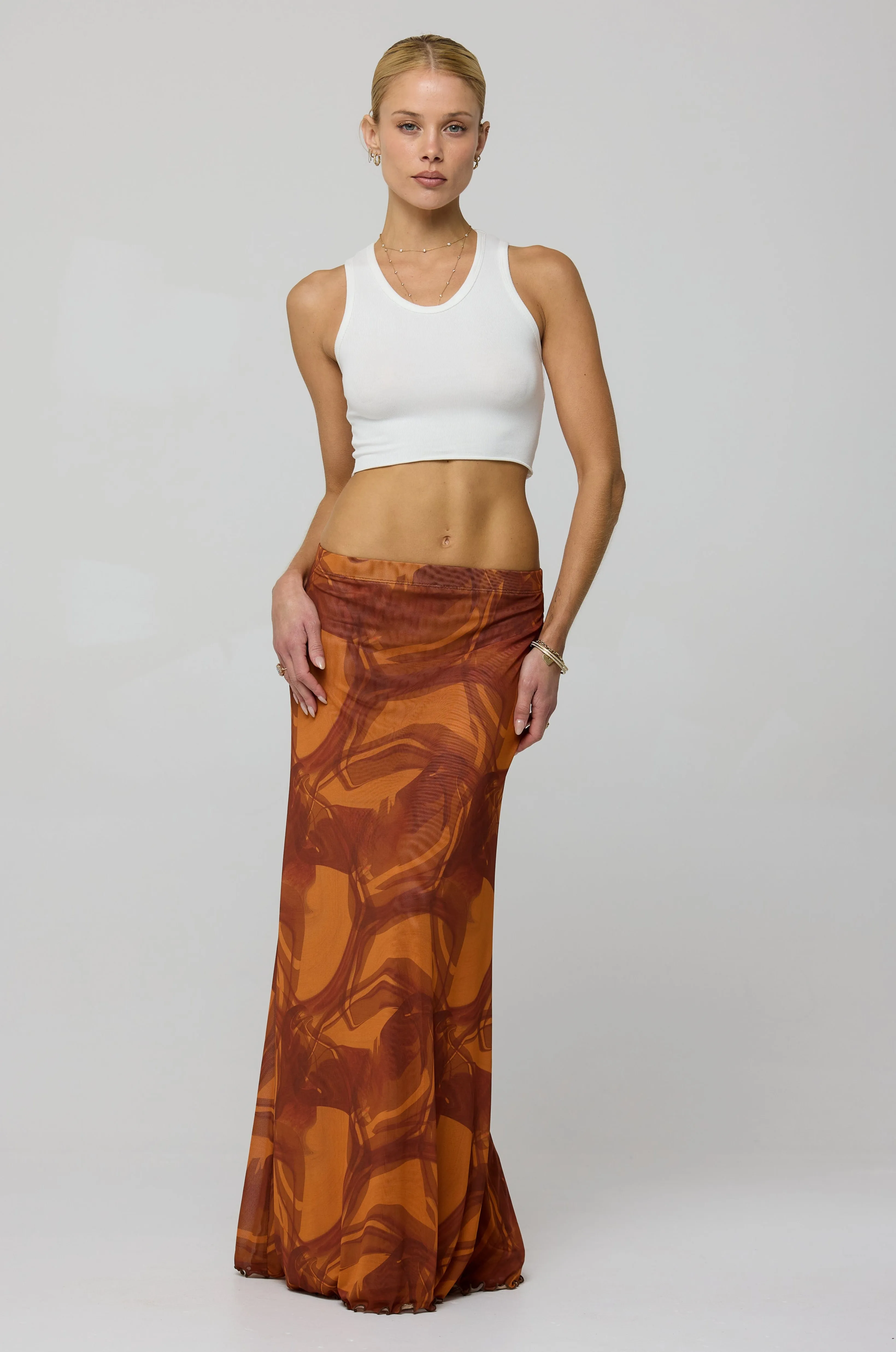Sarah Skirt in Flame sold by RESA product image thumbnail 3