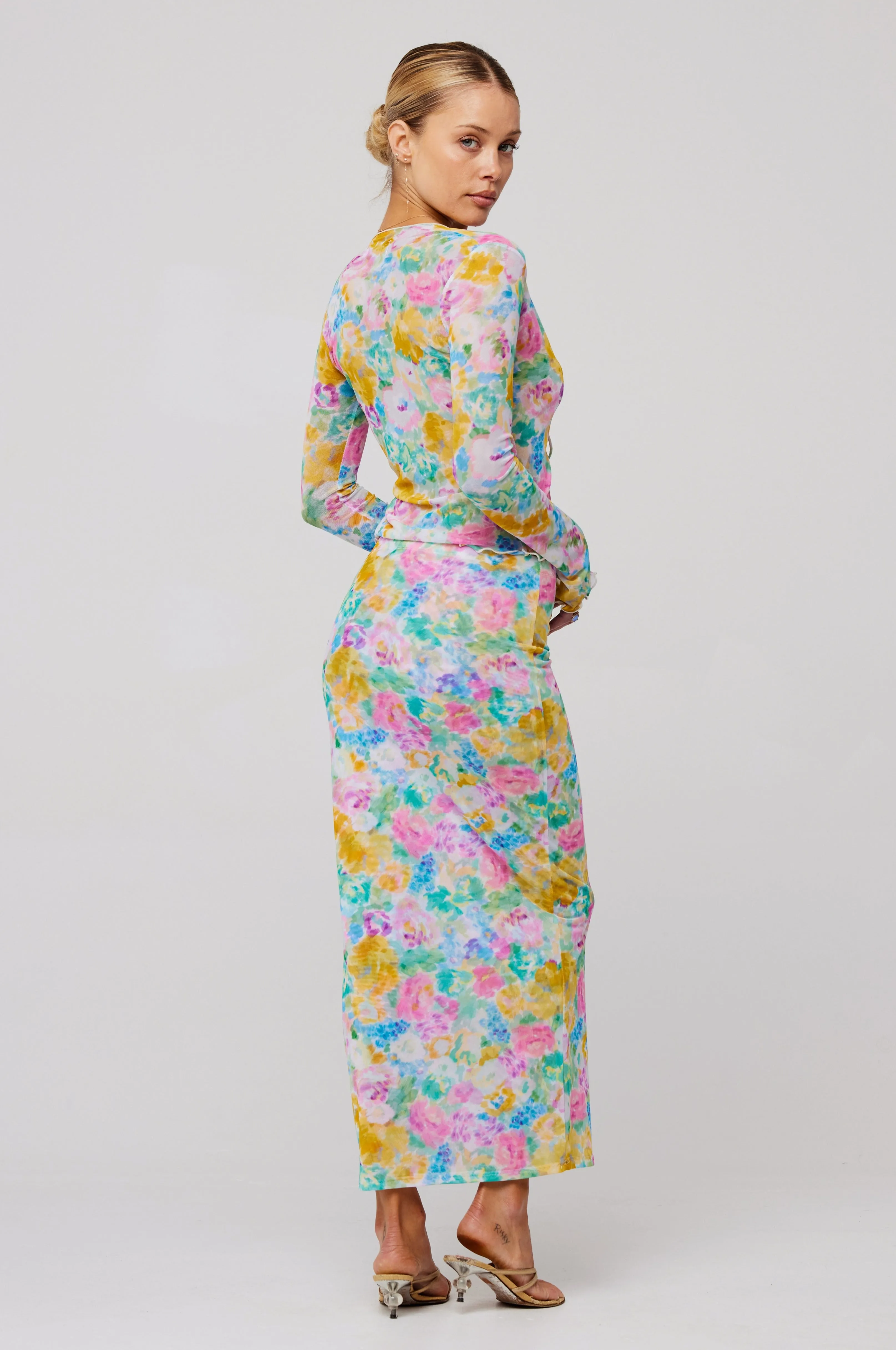 Aliyah Mesh Top in Canvas sold by RESA product image thumbnail 5