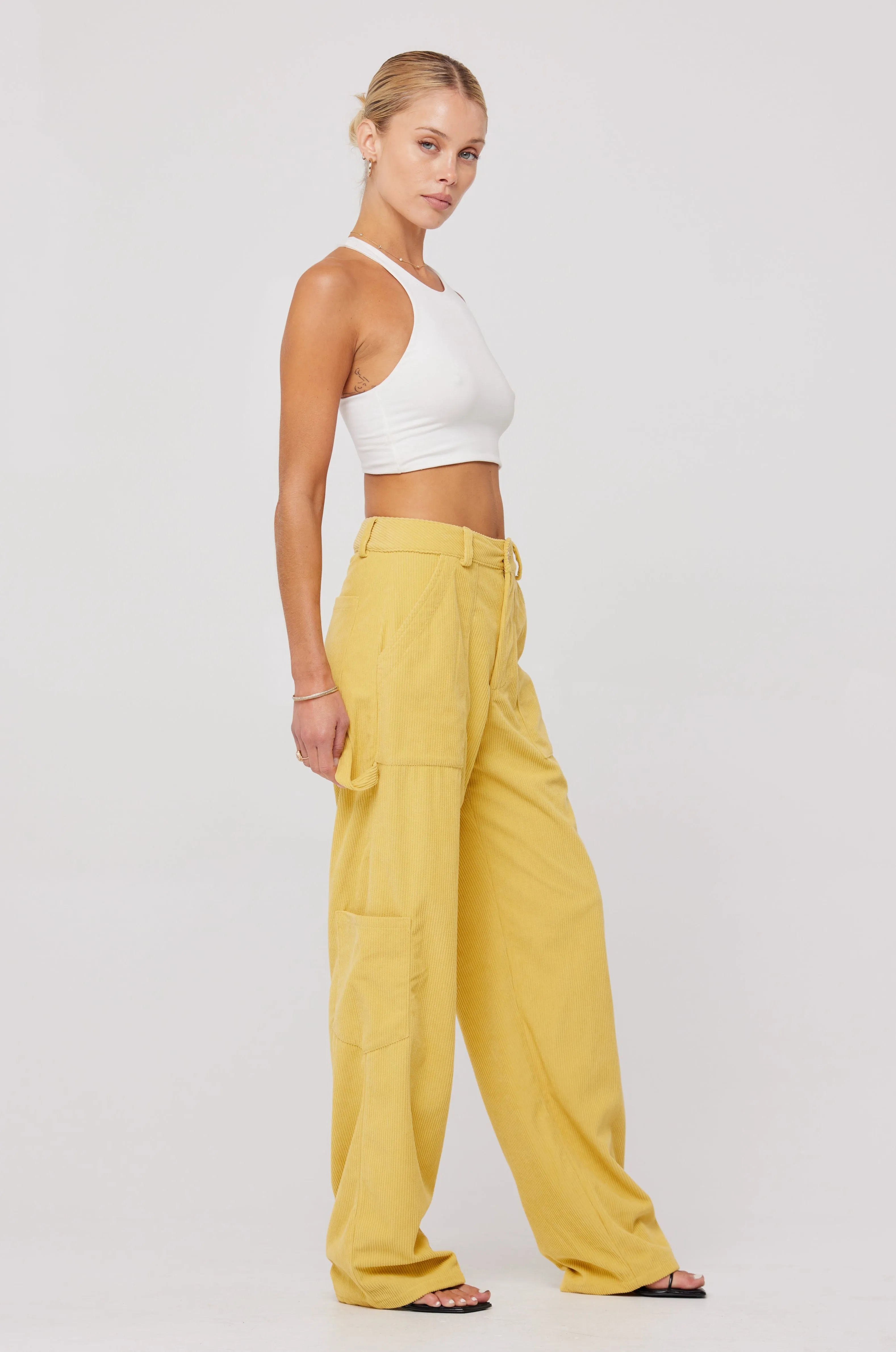 Elsa Cargo Pant in Mustard sold by RESA product image thumbnail 4