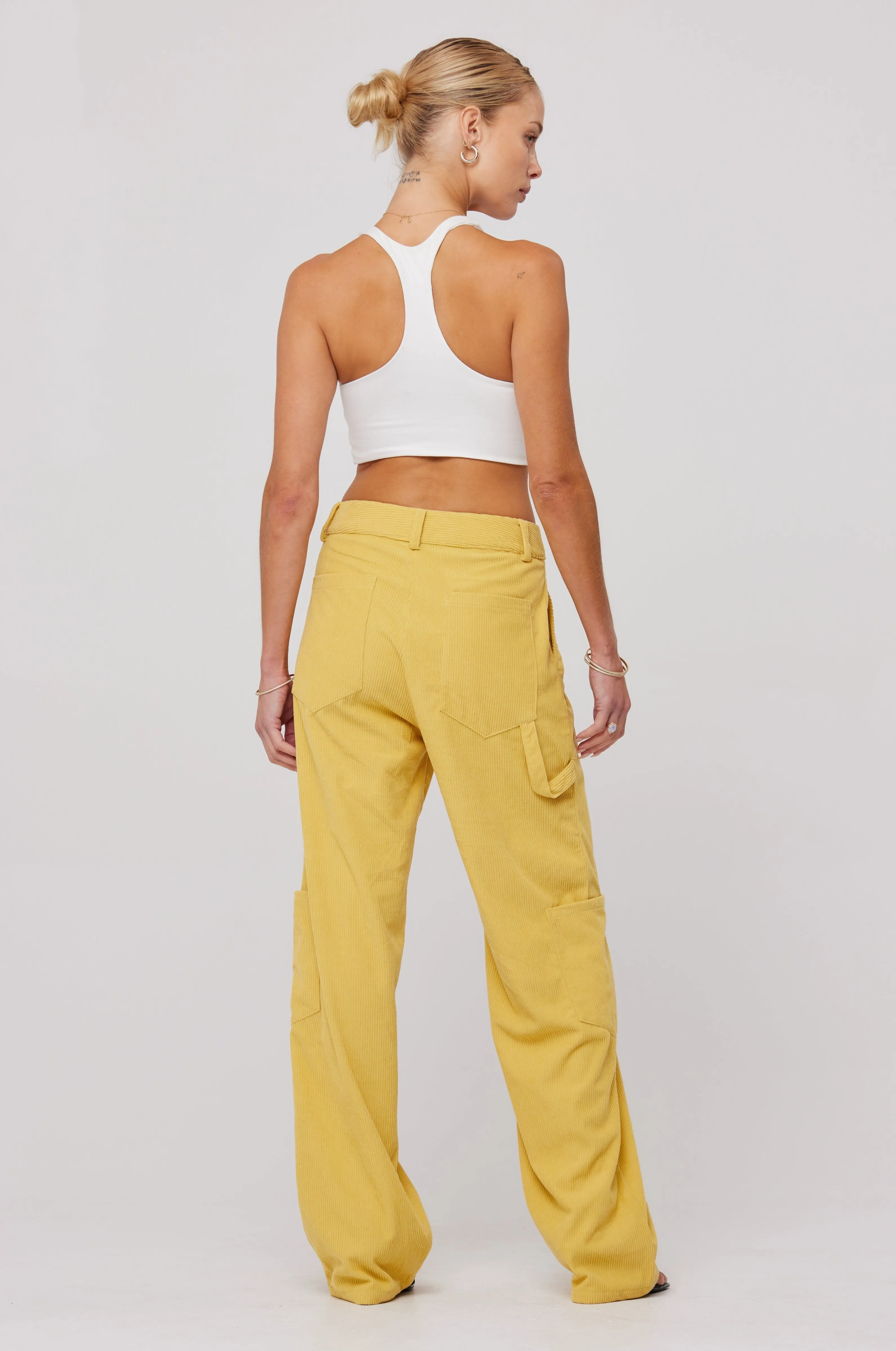 Elsa Cargo Pant in Mustard sold by RESA product image thumbnail 5