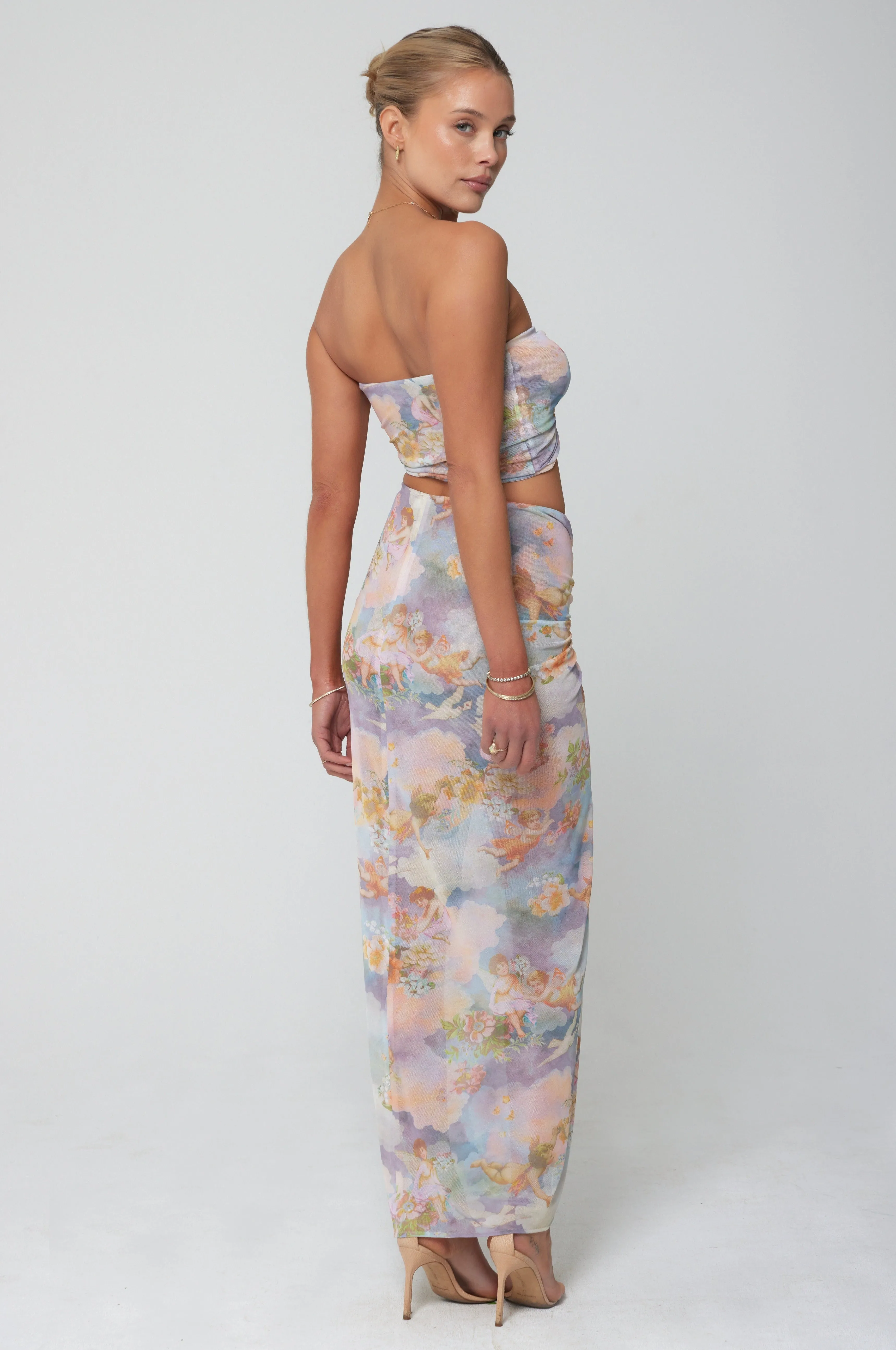 Ziggy Mesh Skirt in Versailles sold by RESA product image thumbnail 3