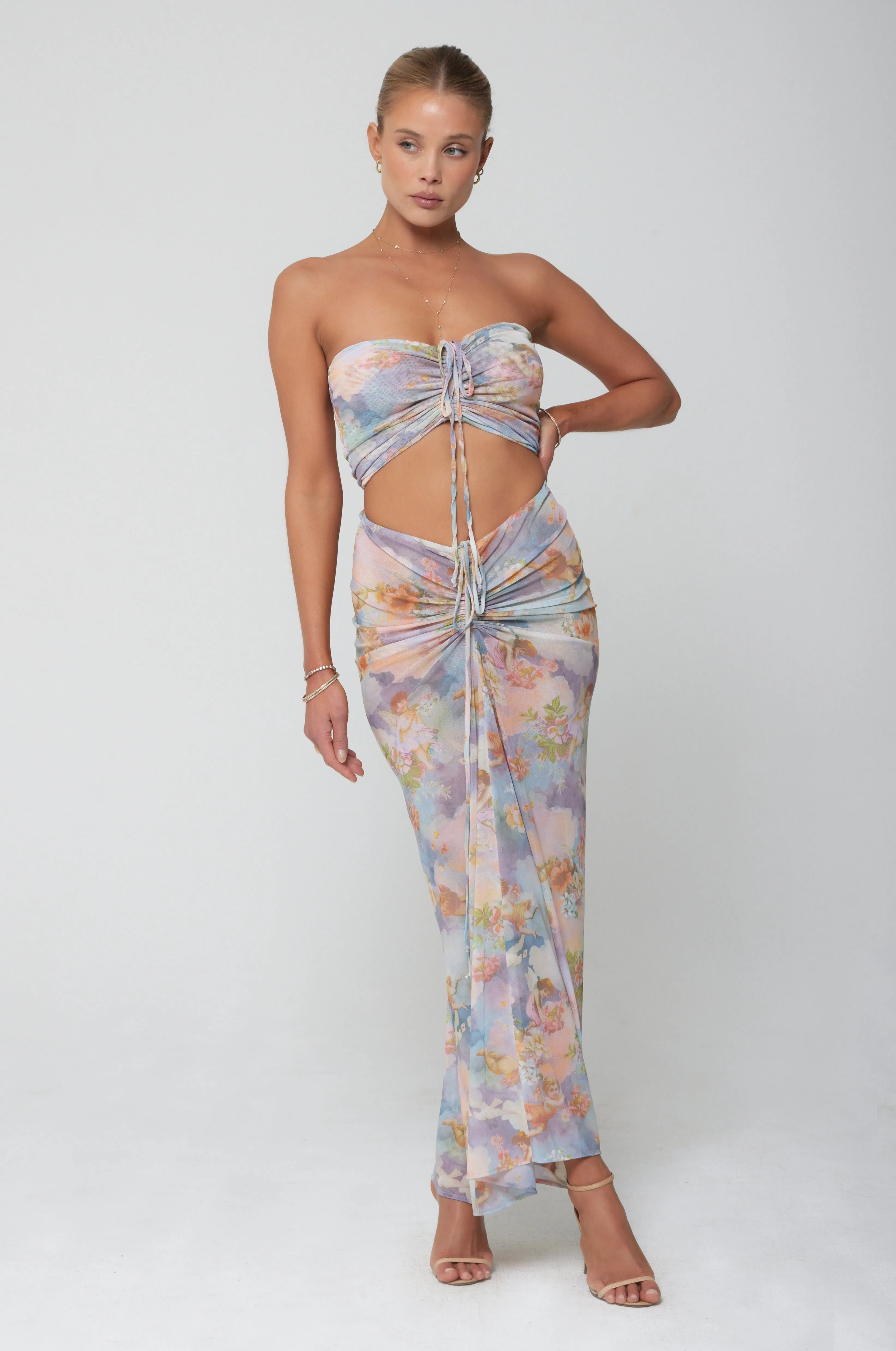 Ziggy Mesh Skirt in Versailles sold by RESA product image thumbnail 4