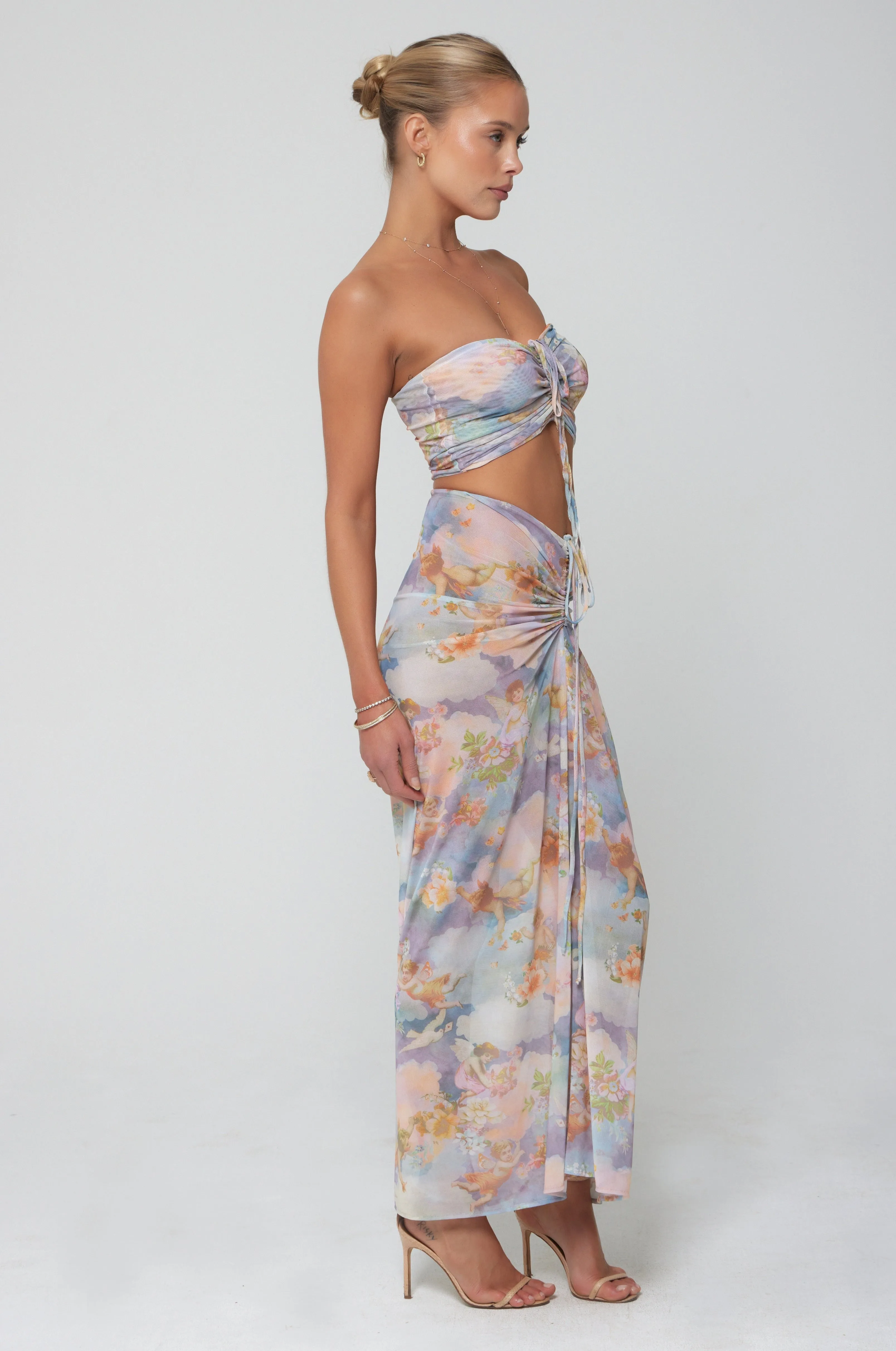 Ziggy Mesh Skirt in Versailles sold by RESA product image thumbnail 5