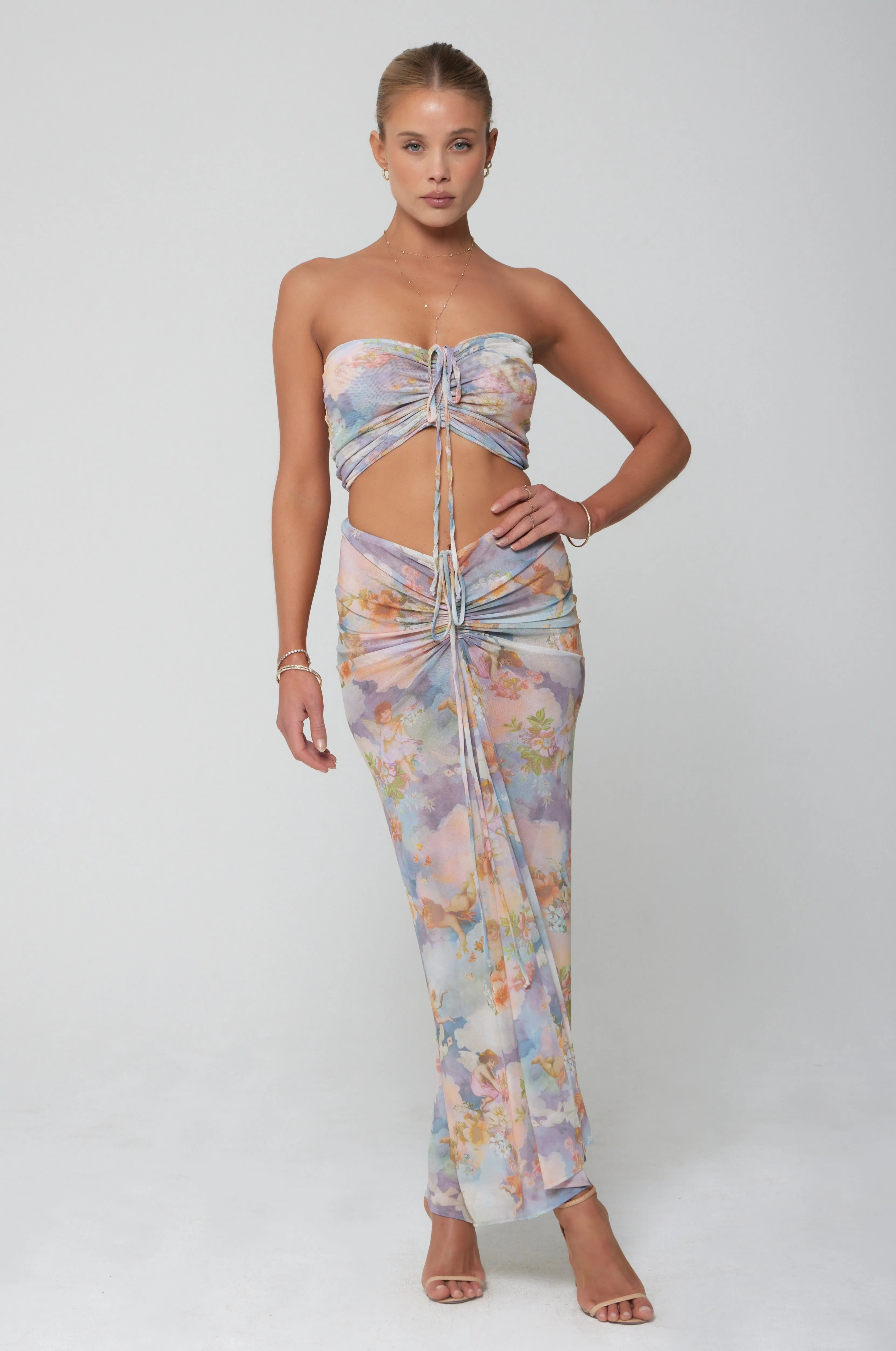 Ziggy Mesh Skirt in Versailles sold by RESA product image thumbnail 2