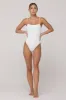 Dominick One Piece Swimsuit in White sold by RESA