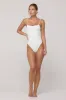 Dominick One Piece Swimsuit in White sold by RESA