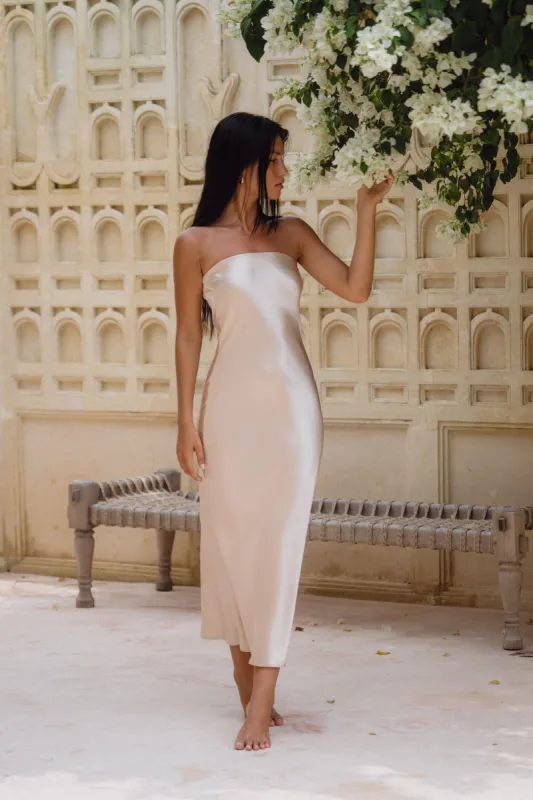 Anna Slip in Champagne sold by RESA