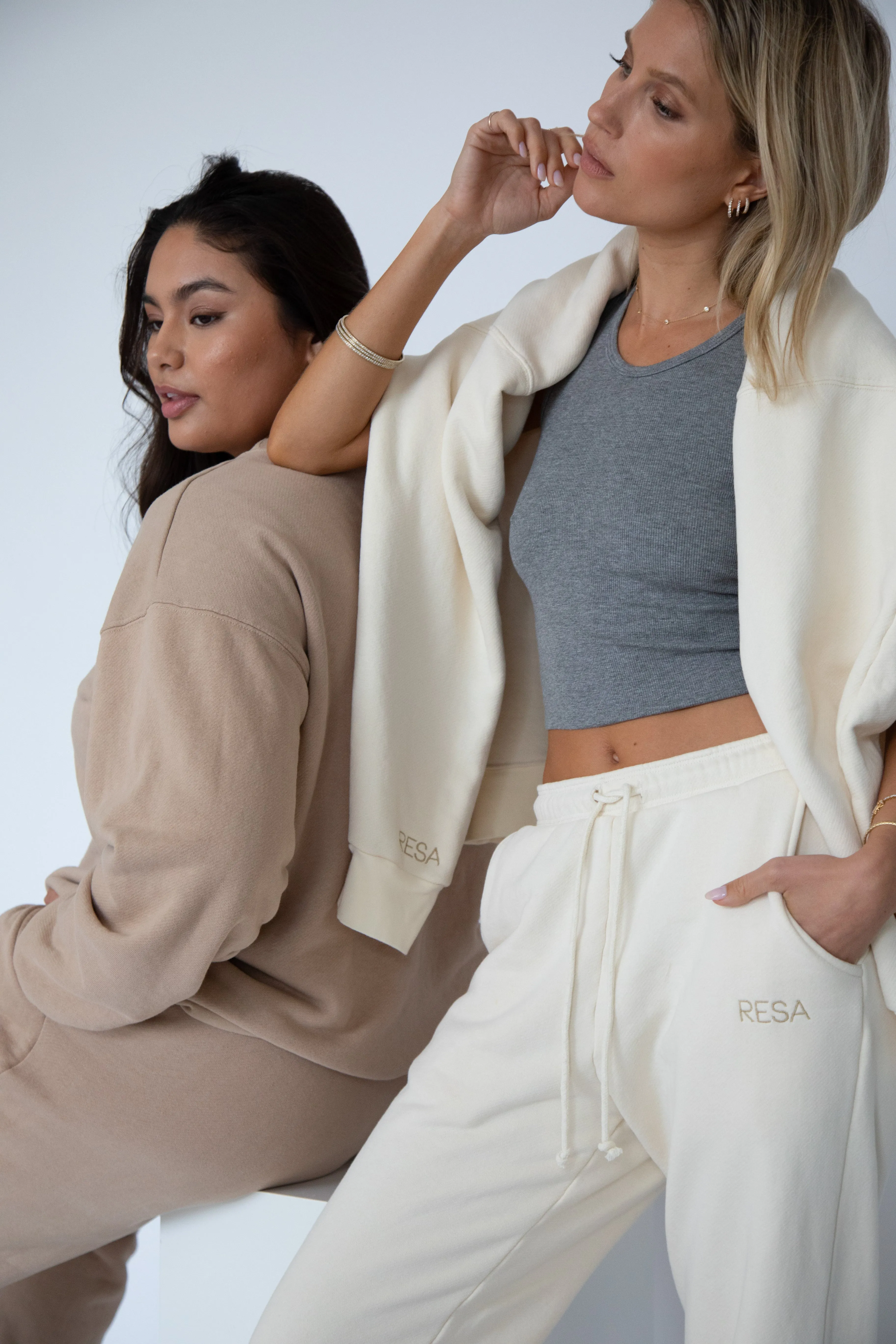 Bodhi Sweatpants in Bone sold by RESA product image thumbnail 5