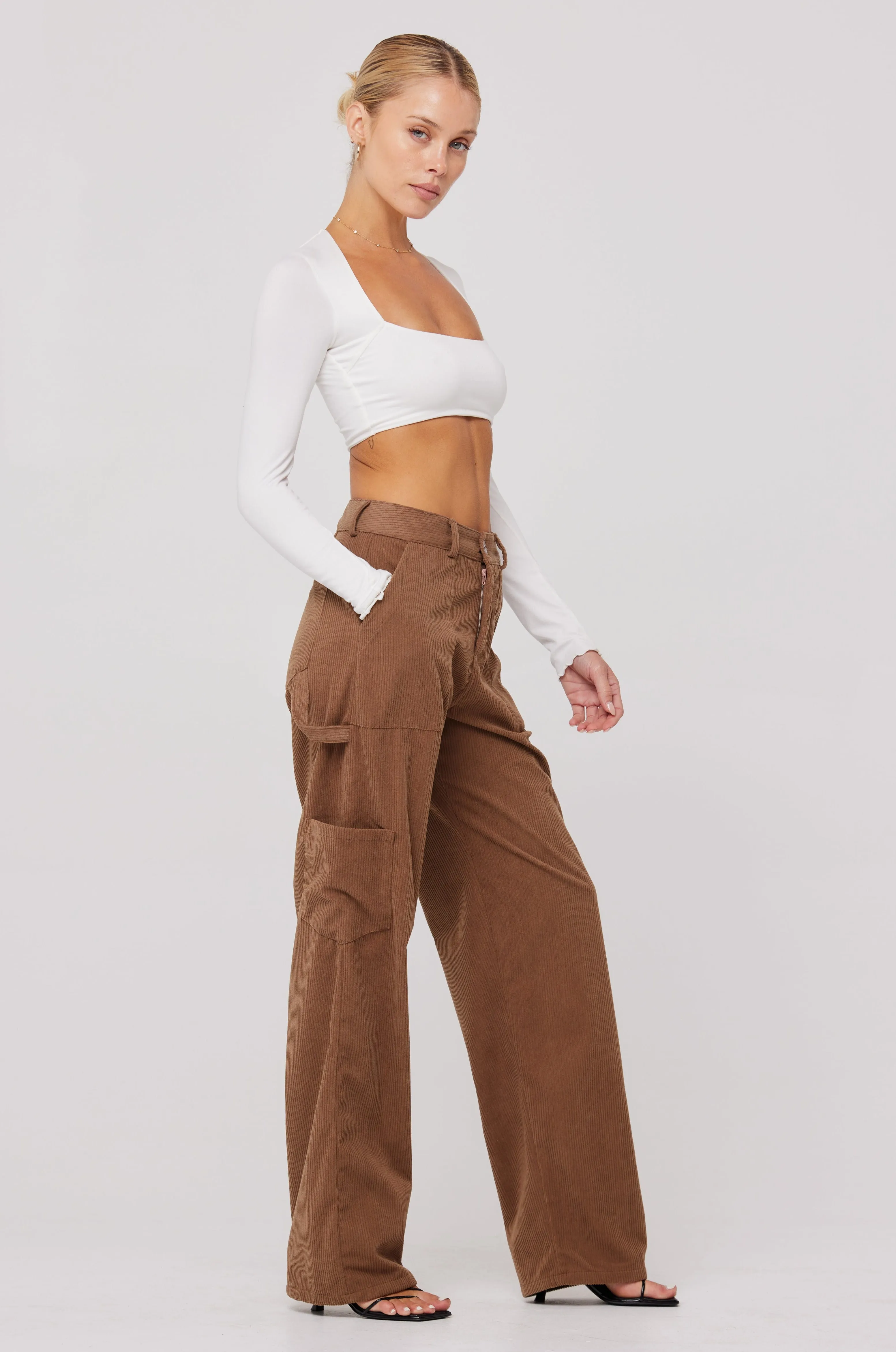 Elsa Cargo Pant in Espresso sold by RESA product image thumbnail 3