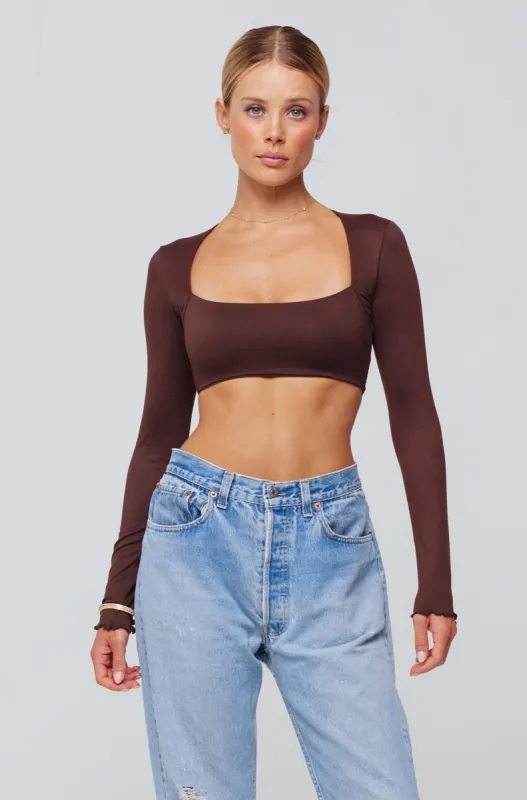 Emily Top in Chocolate sold by RESA