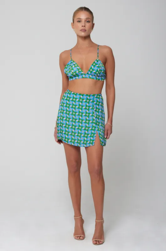 Kenzie Skirt in Oasis sold by RESA