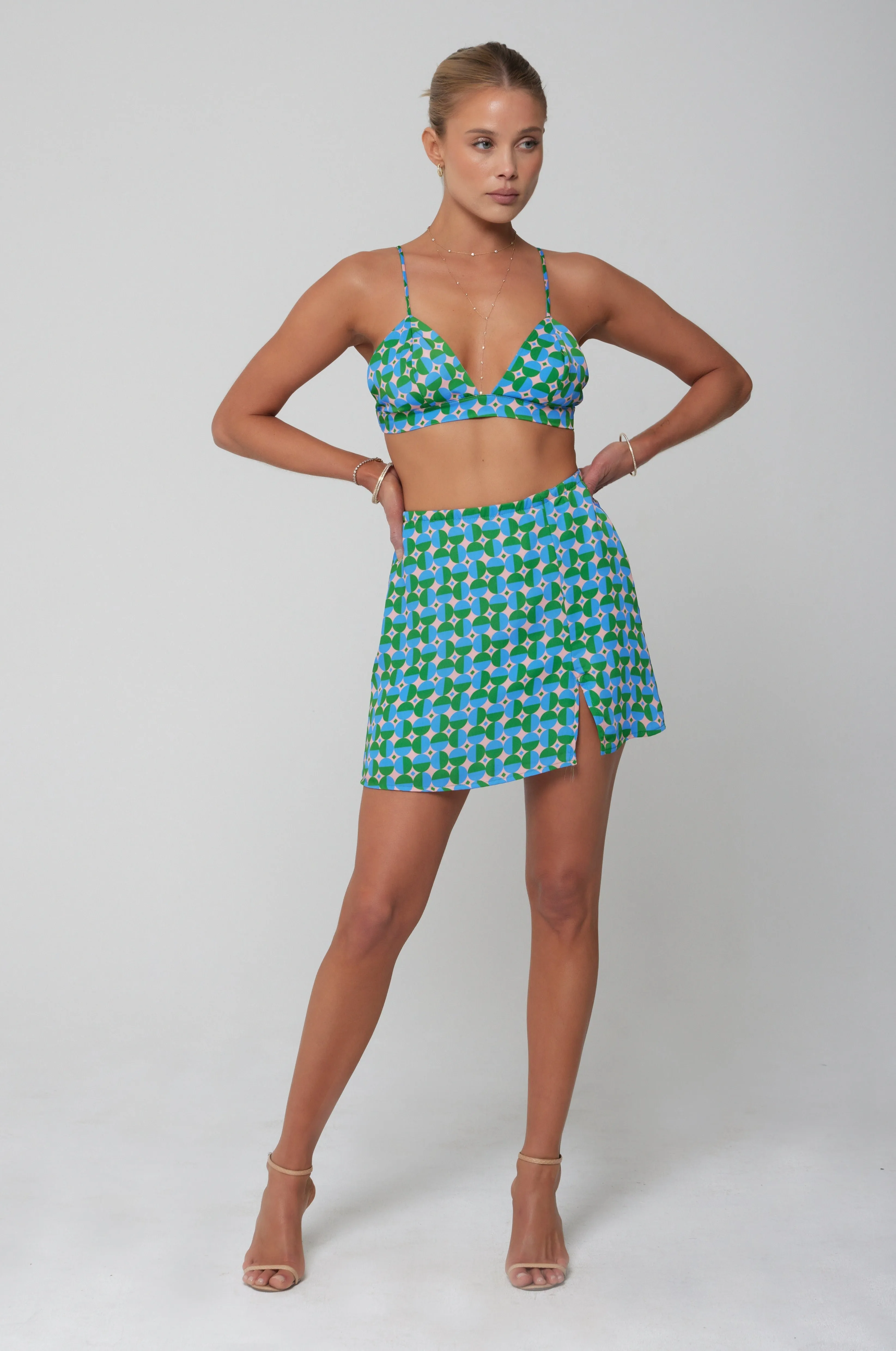 Kenzie Skirt in Oasis sold by RESA product image thumbnail 3