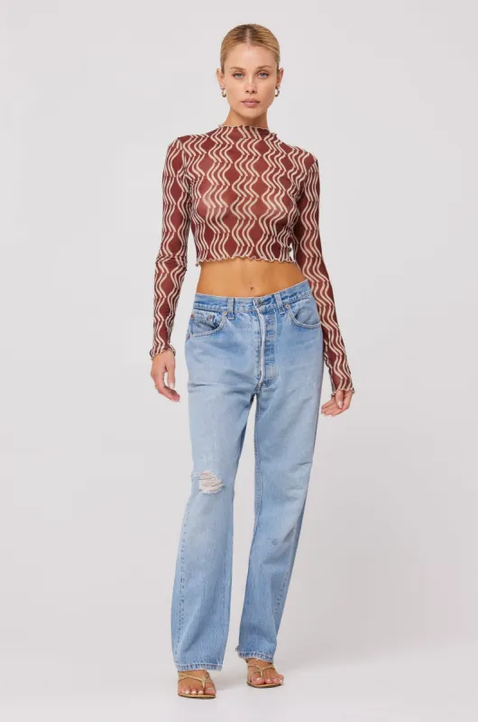 Ida Top in Coco sold by RESA