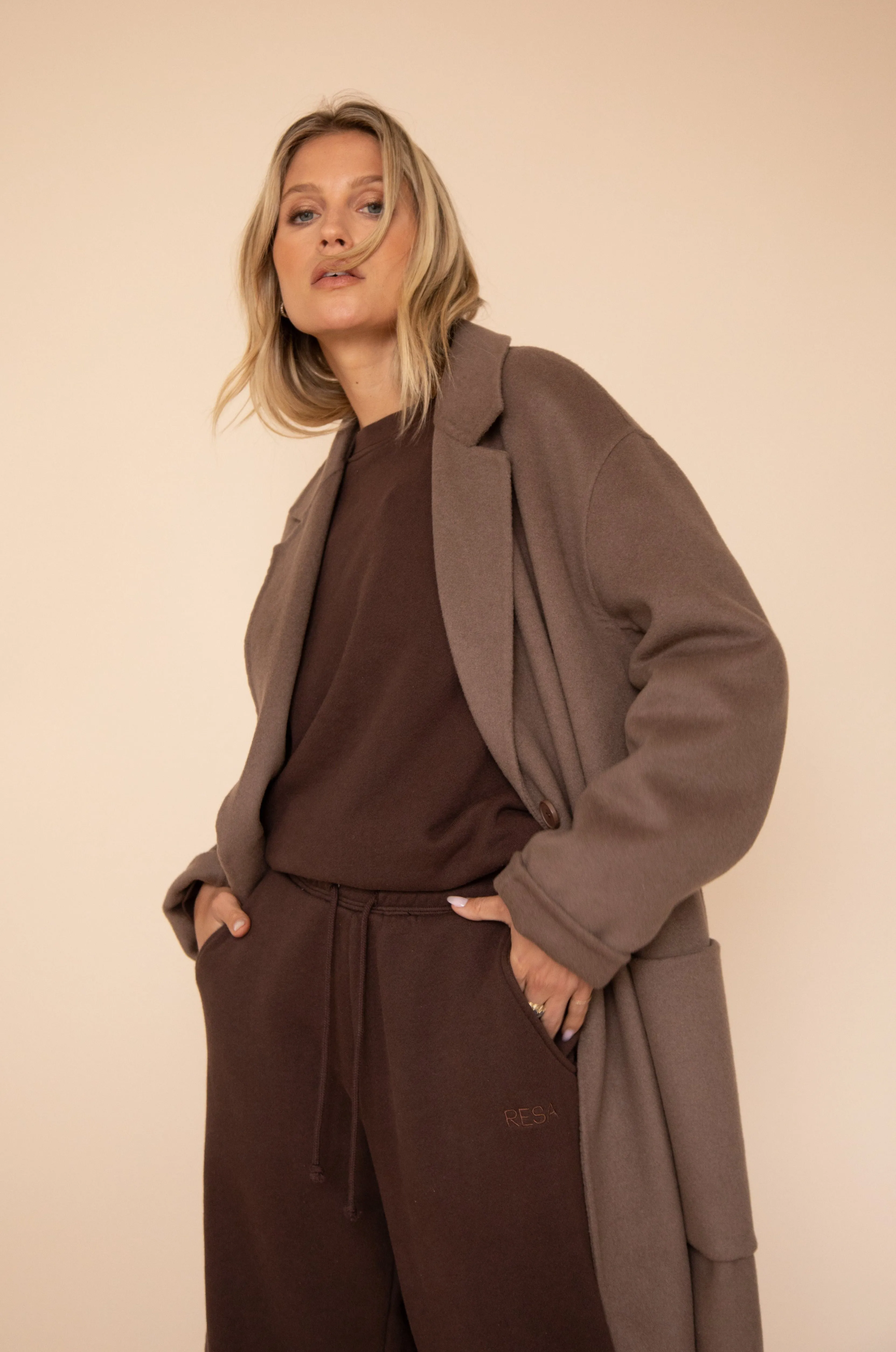 Ryder Coat in Taupe sold by RESA product image thumbnail 2