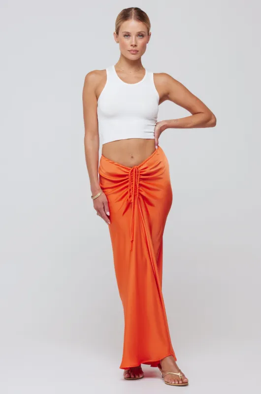 Ziggy Skirt in Papaya sold by RESA