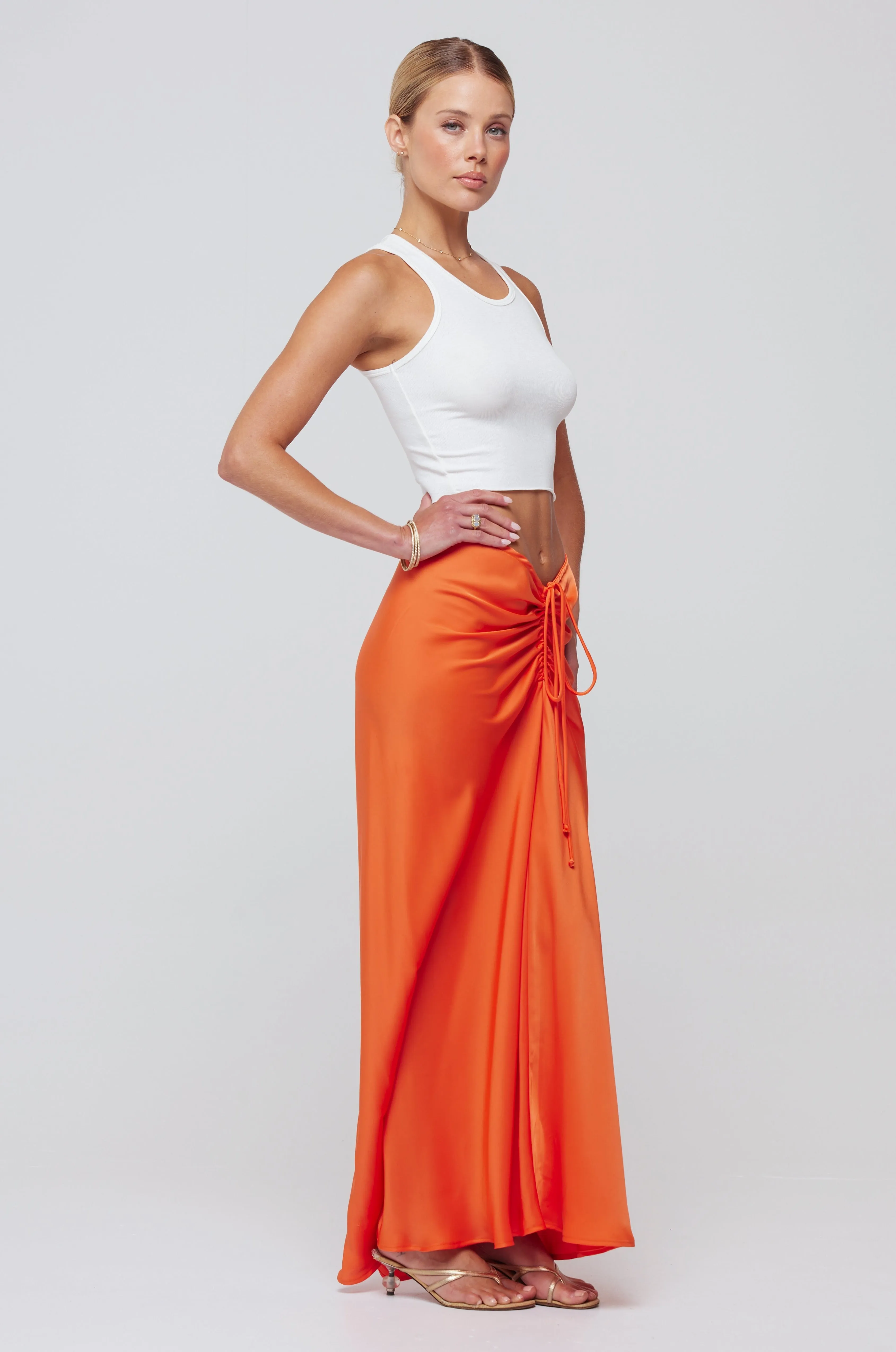 Ziggy Skirt in Papaya sold by RESA product image thumbnail 2
