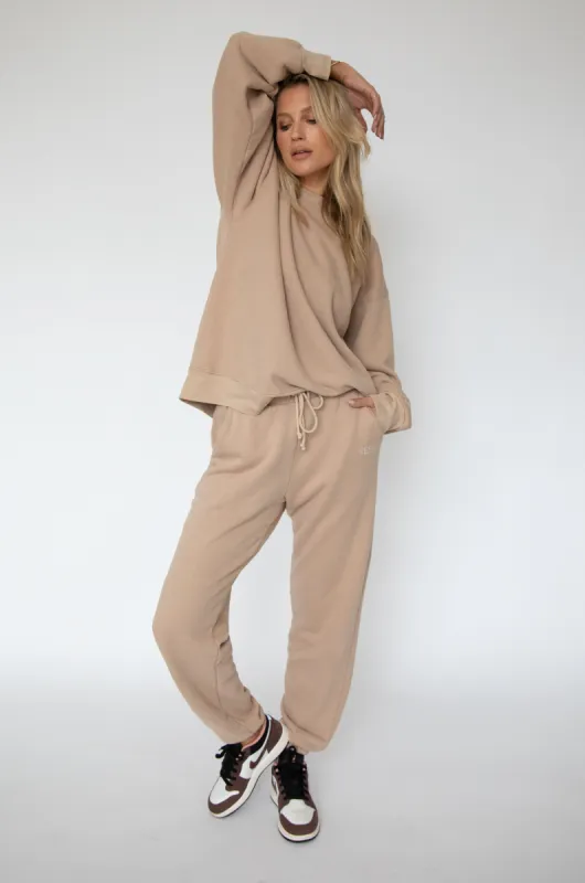 Bodhi Sweatpants in Sand sold by RESA