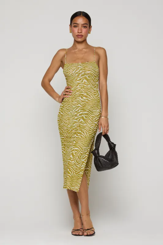 Kiele Mesh Dress in Kuma sold by RESA