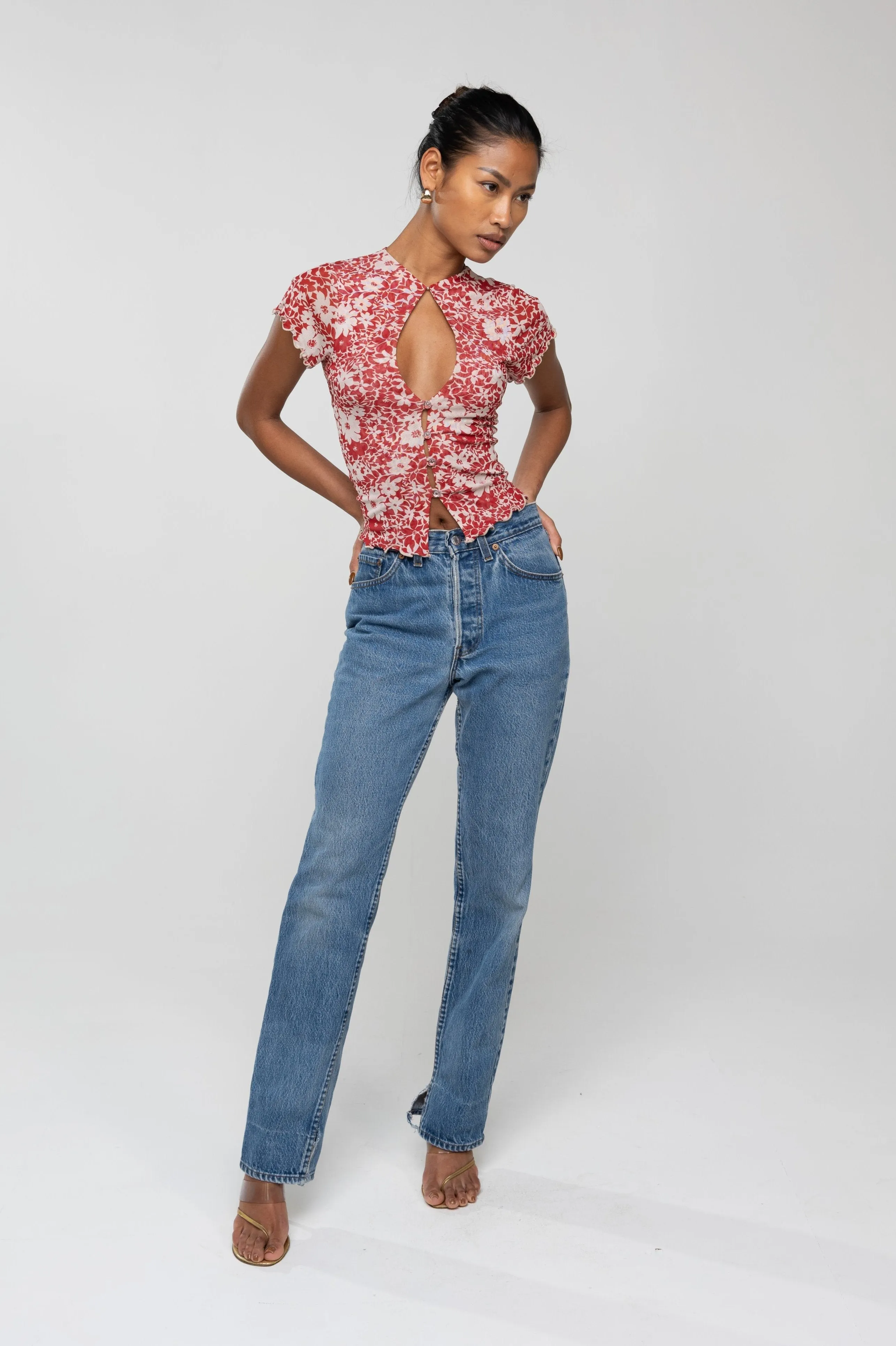 Desi Top in Magnolia sold by RESA product image thumbnail 4