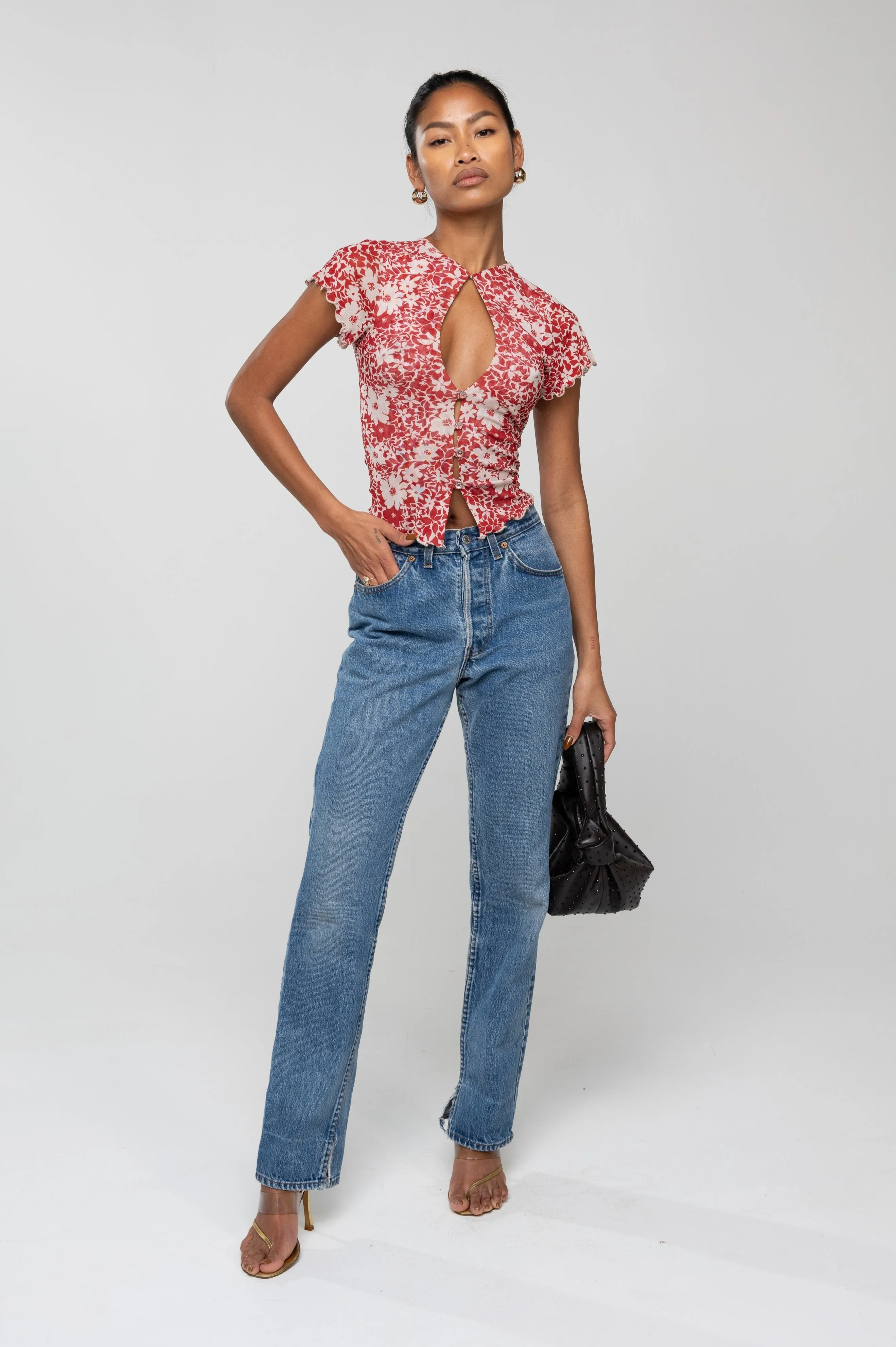 Desi Top in Magnolia sold by RESA